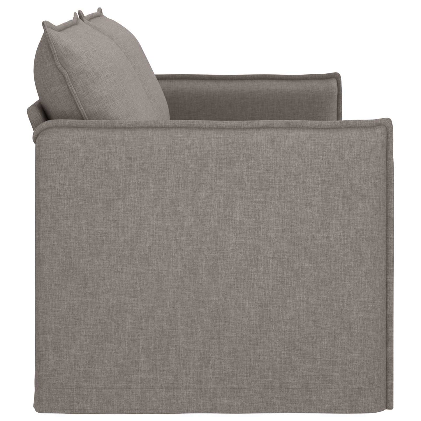 Sofa Taupe 196 x 82 x 85 cm Stoff