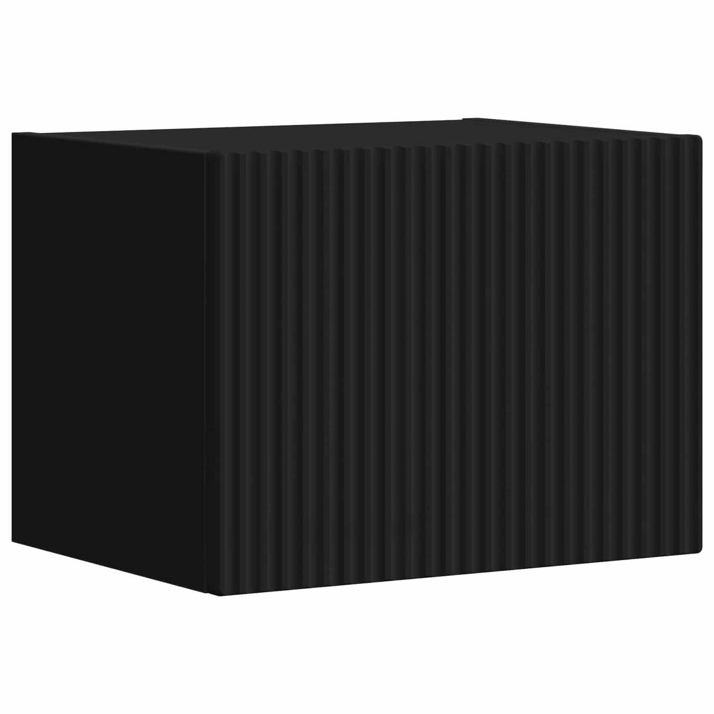 TV-Wandregal-Set Wandmontiert 4 pcs Schwarz Holzwerkstoff