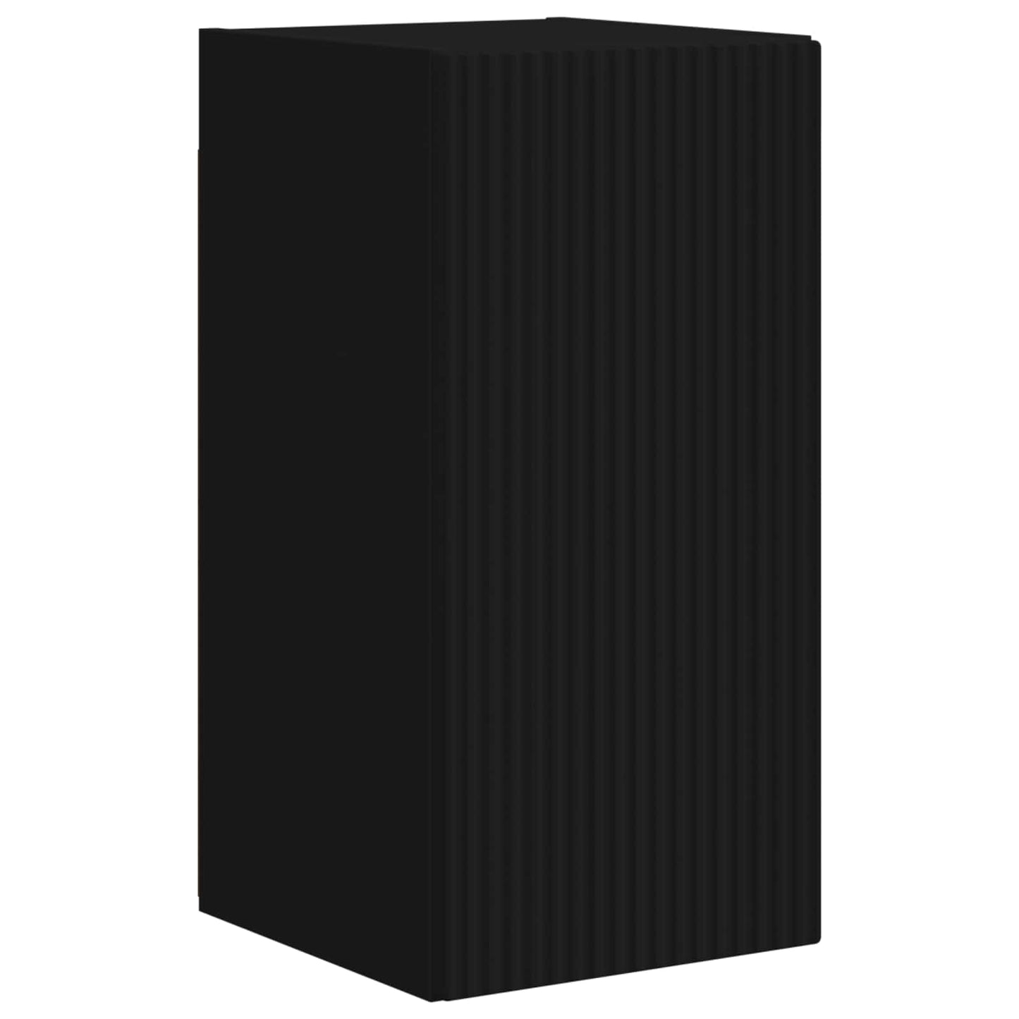 TV-Wandregal-Set Wandmontiert 4 pcs Schwarz Holzwerkstoff