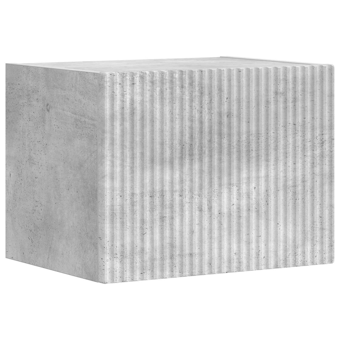 TV-Wandregal-Set Wandmontiert 4 pcs Beton Grau Holzwerkstoff