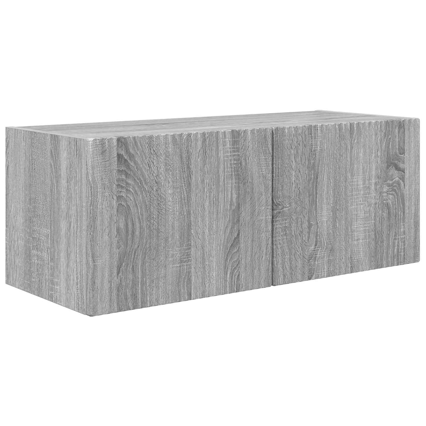 TV-Wandregal-Set Wandmontiert 4 pcs Graues Sonoma Holzwerkstoff