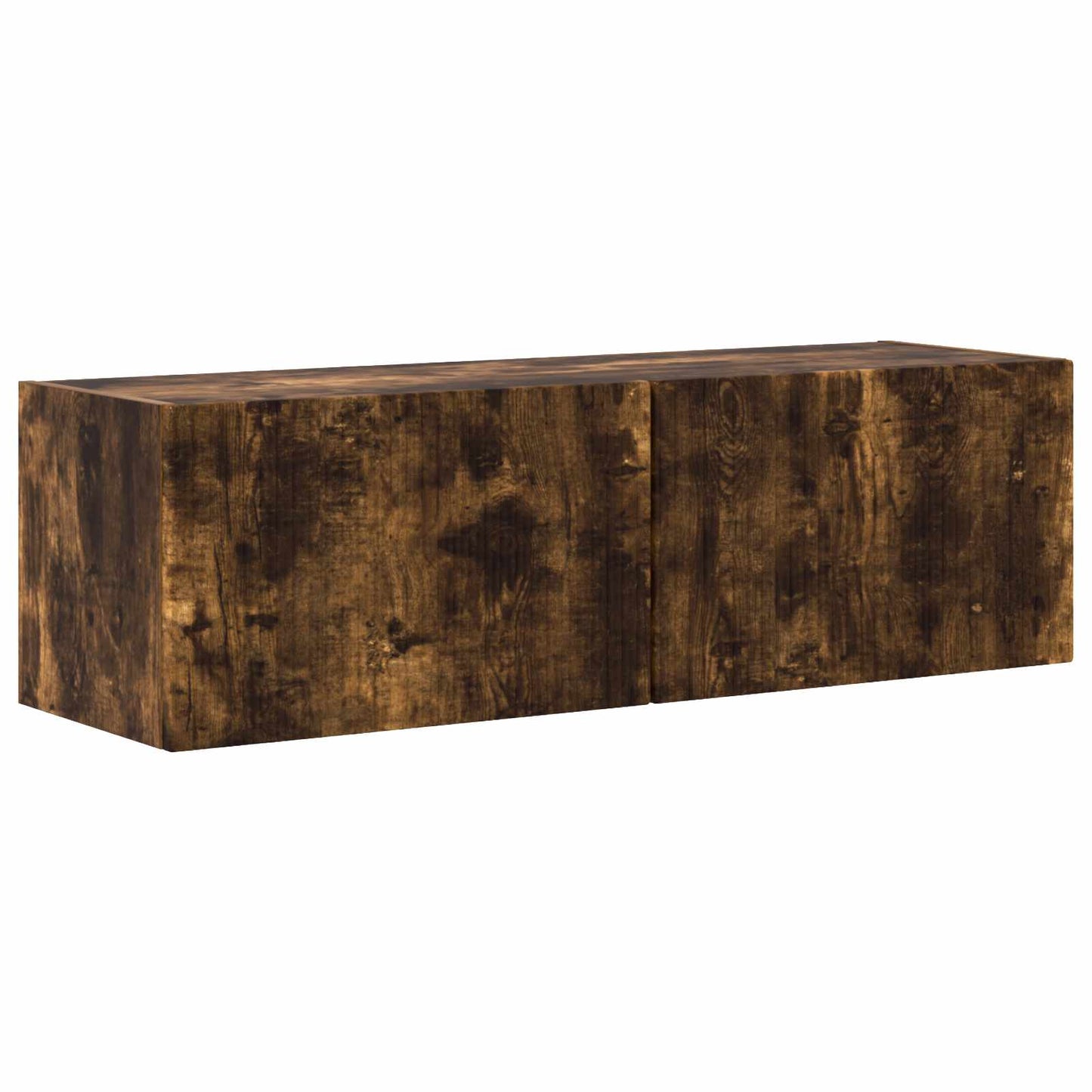 TV-Wandregal-Set 4 pcs Geräucherte Eiche Holzwerkstoff