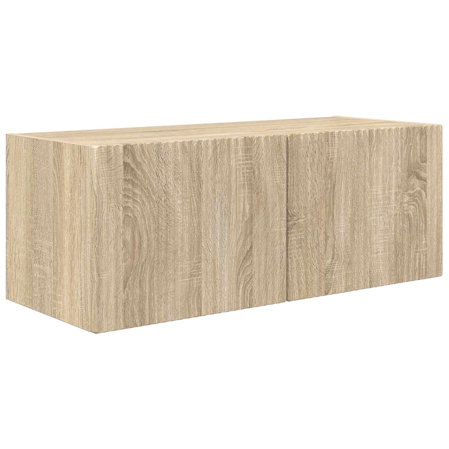 TV-Wandregal-Set Wandmontiert 4 pcs Sonoma-Eiche Holzwerkstoff