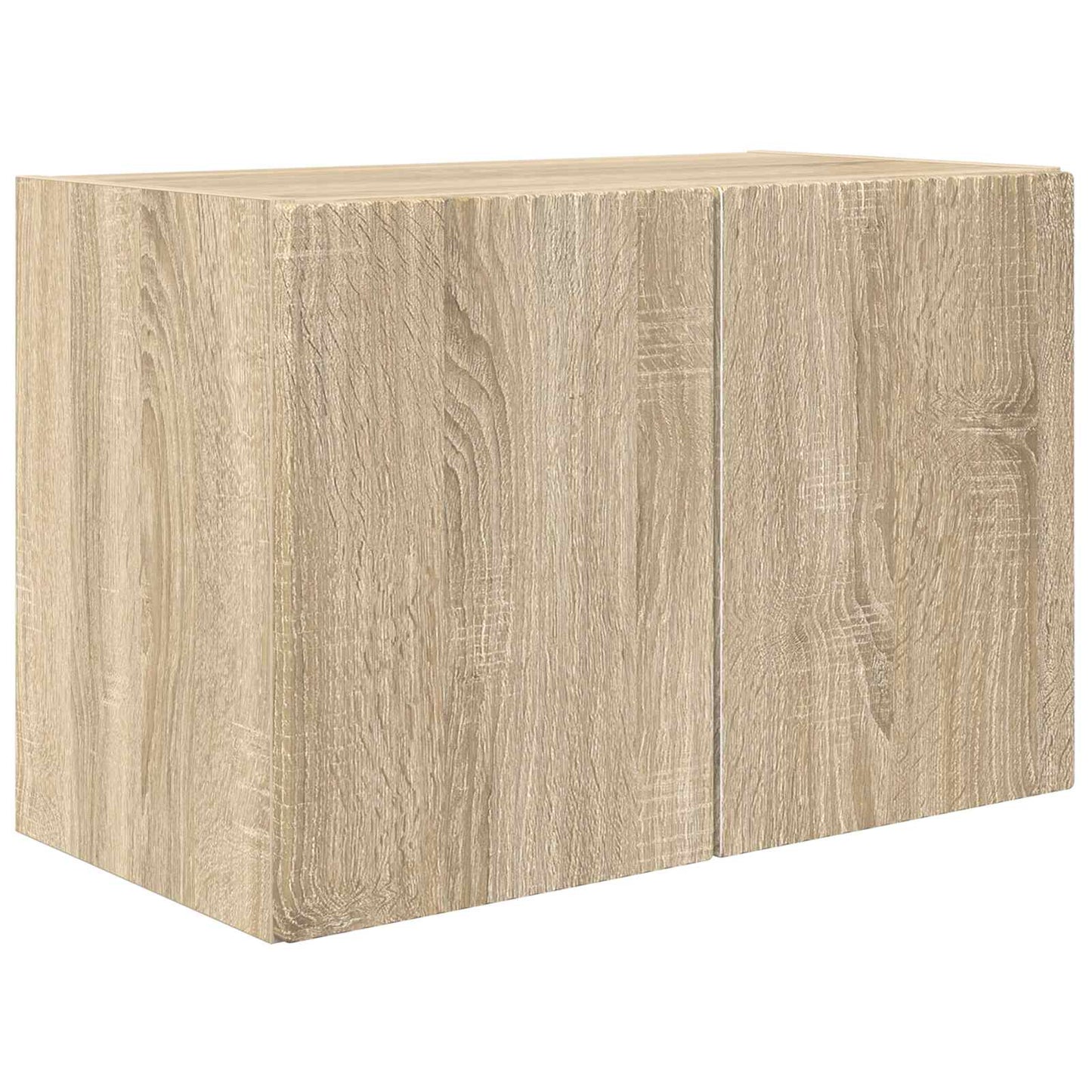 TV-Wandregal-Set Wandmontiert 4 pcs Sonoma-Eiche Holzwerkstoff