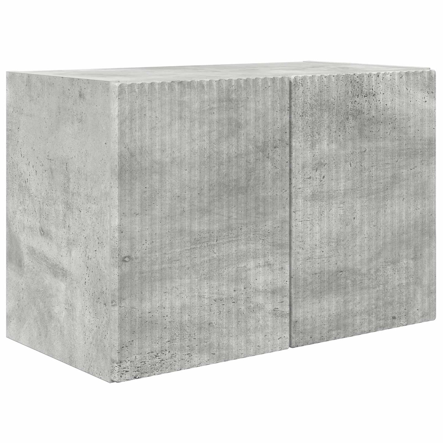 TV-Wandregal-Set Wandmontiert 4 pcs Beton Grau Holzwerkstoff
