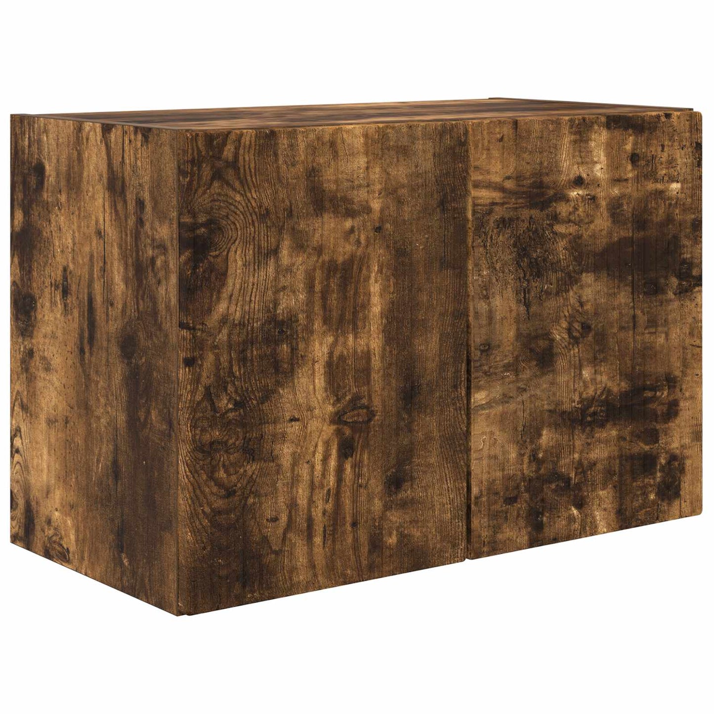 TV-Wandregal-Set 4 pcs Geräucherte Eiche Holzwerkstoff