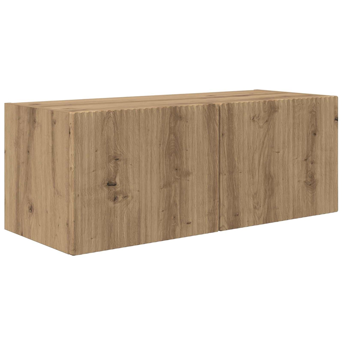 TV-Wandregal-Set Wandmontiert 4 pcs Artisan-Eiche Holzwerkstoff