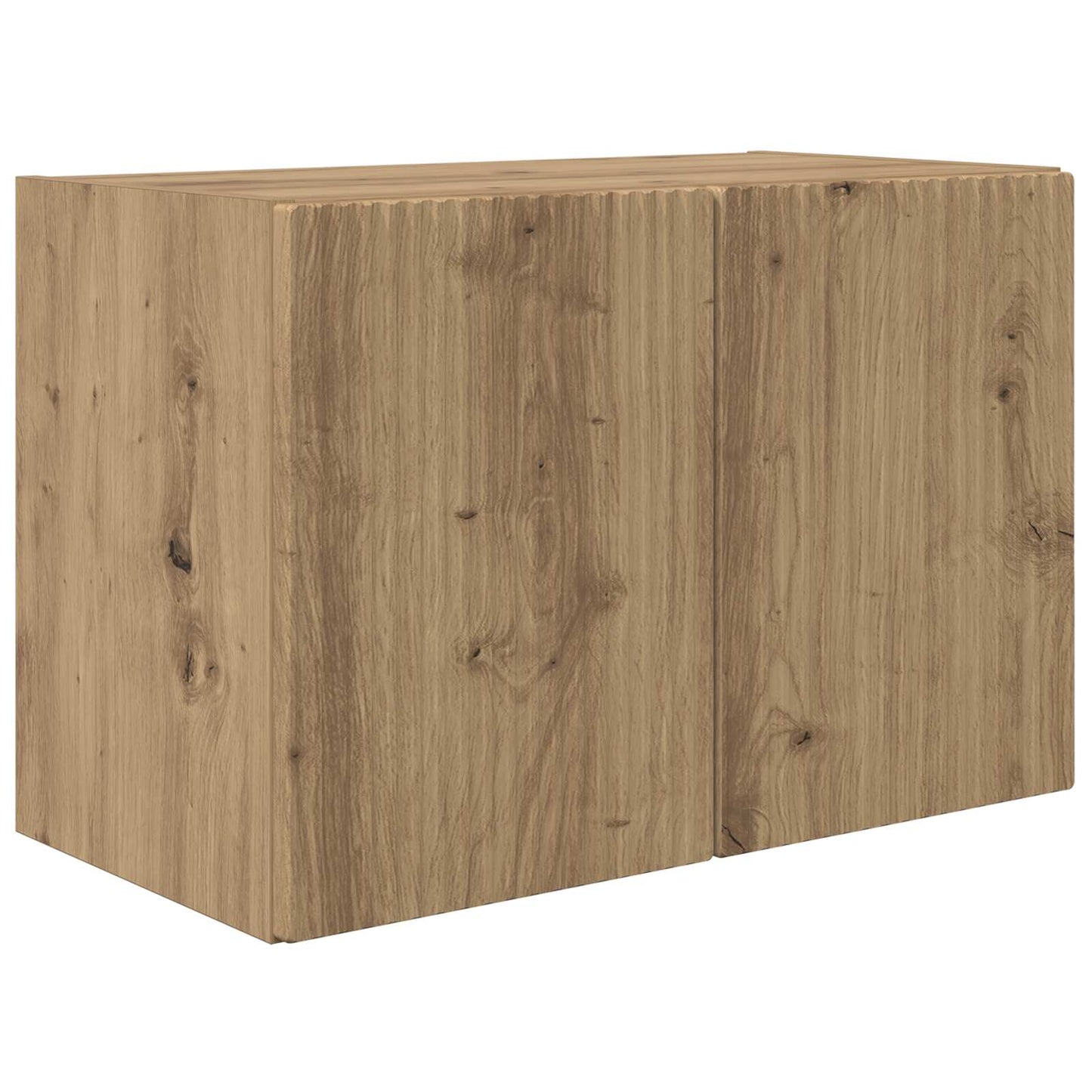 TV-Wandregal-Set Wandmontiert 4 pcs Artisan-Eiche Holzwerkstoff