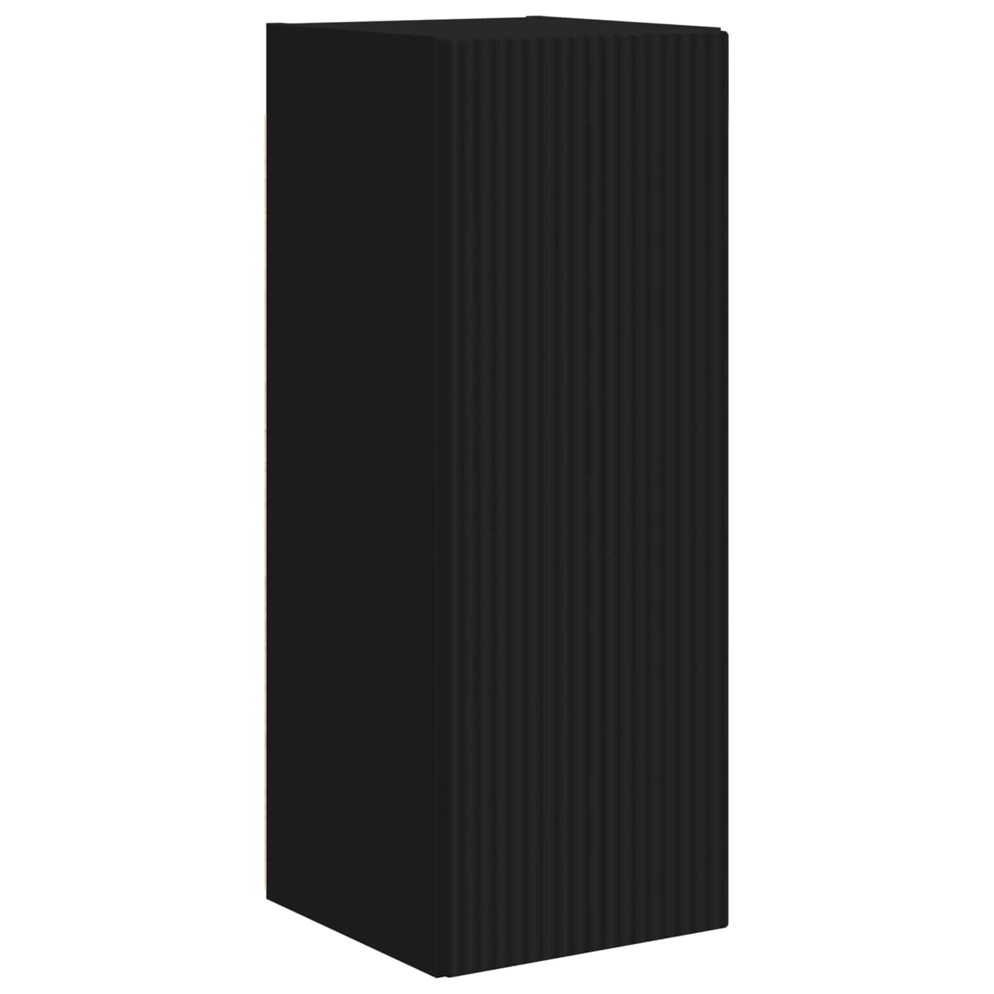 TV-Wandregal-Set Wandmontiert 6 pcs Schwarz