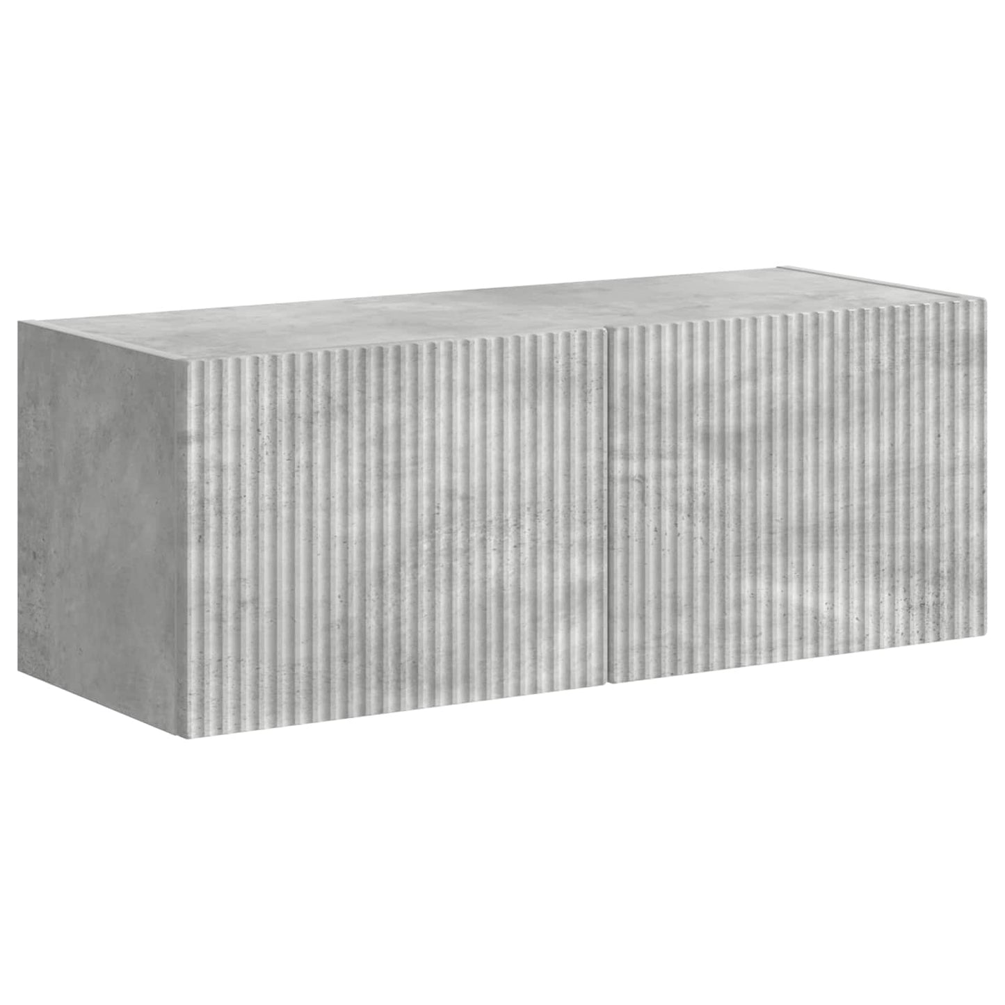 TV-Wandregal-Set Wandmontiert 6 pcs Beton Grau