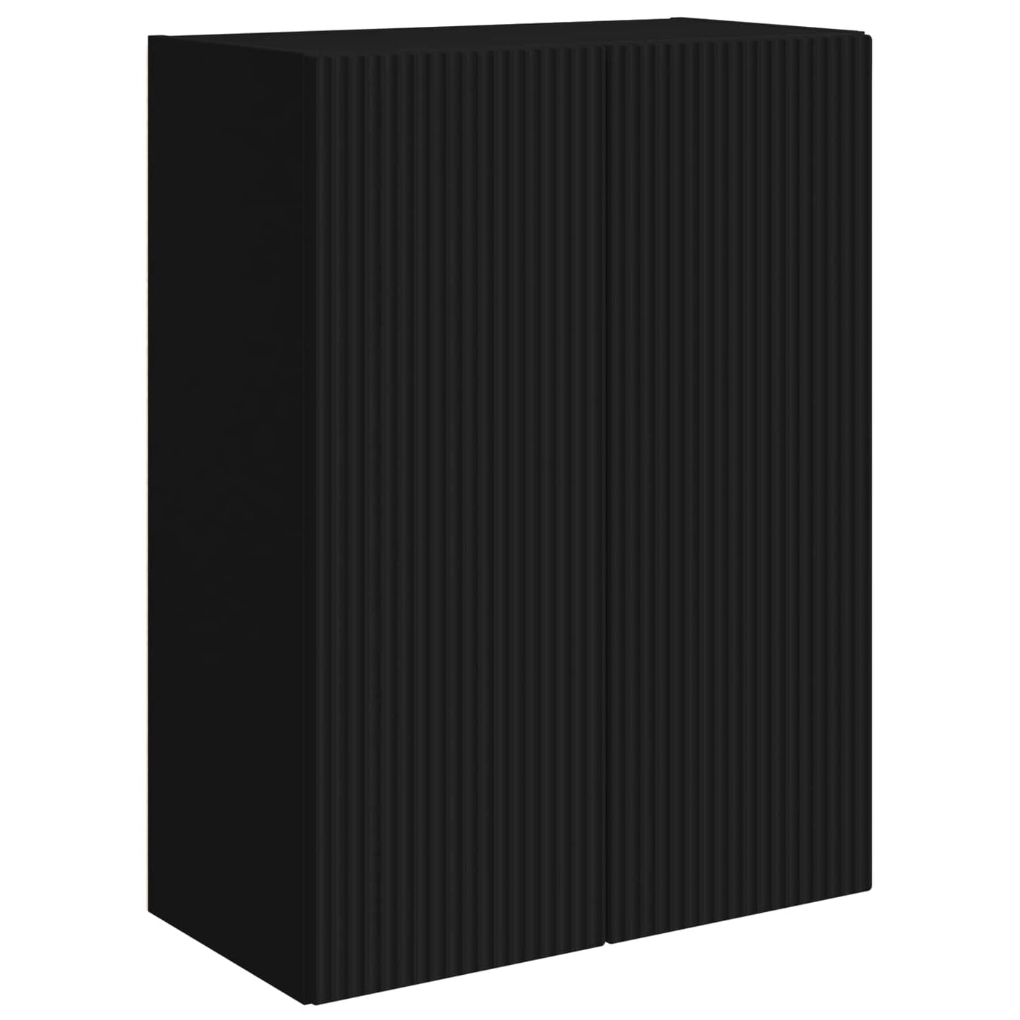 TV-Wandregal-Set Wandmontiert 6 pcs Schwarz