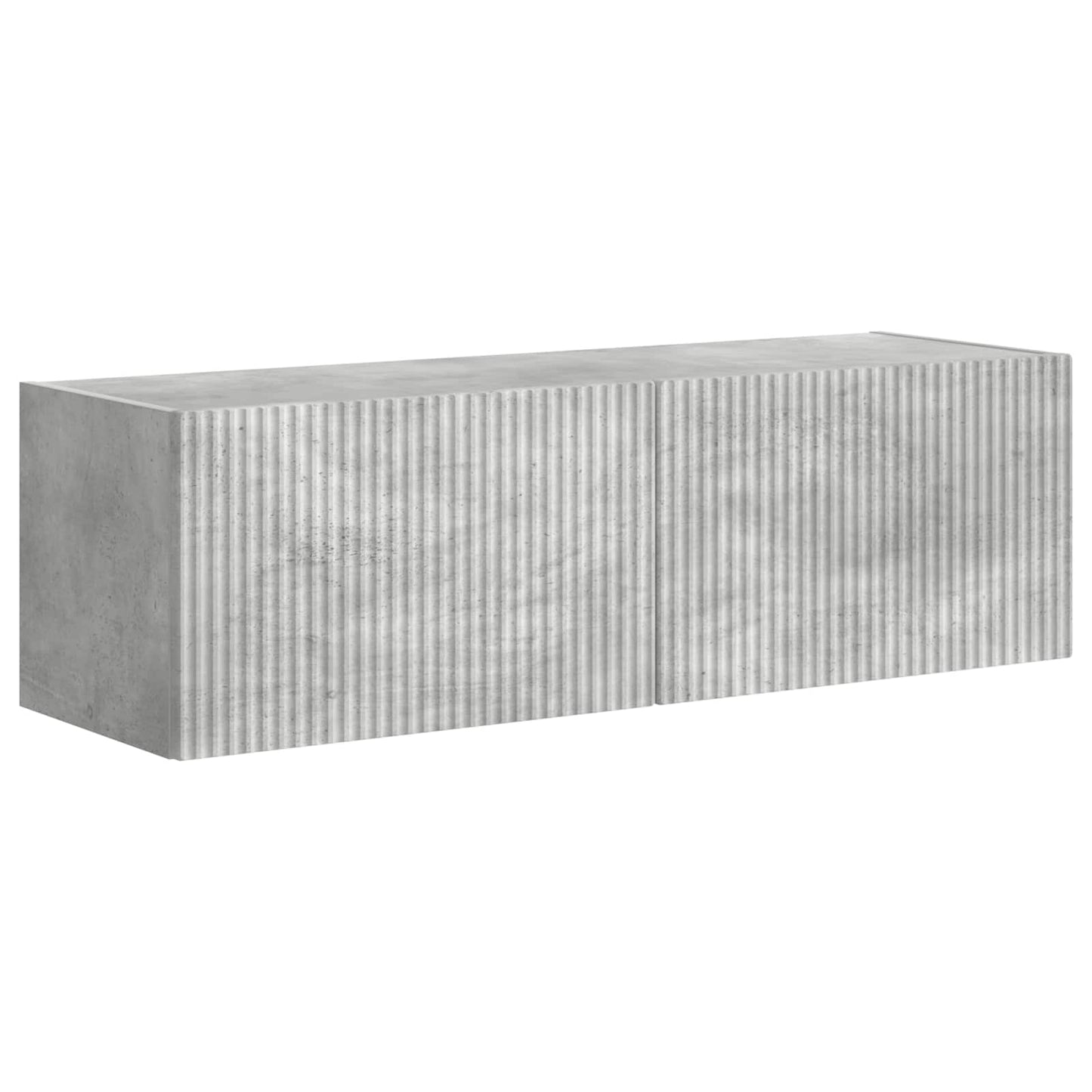 TV-Wandregal-Set Wandmontiert 6 pcs Beton Grau