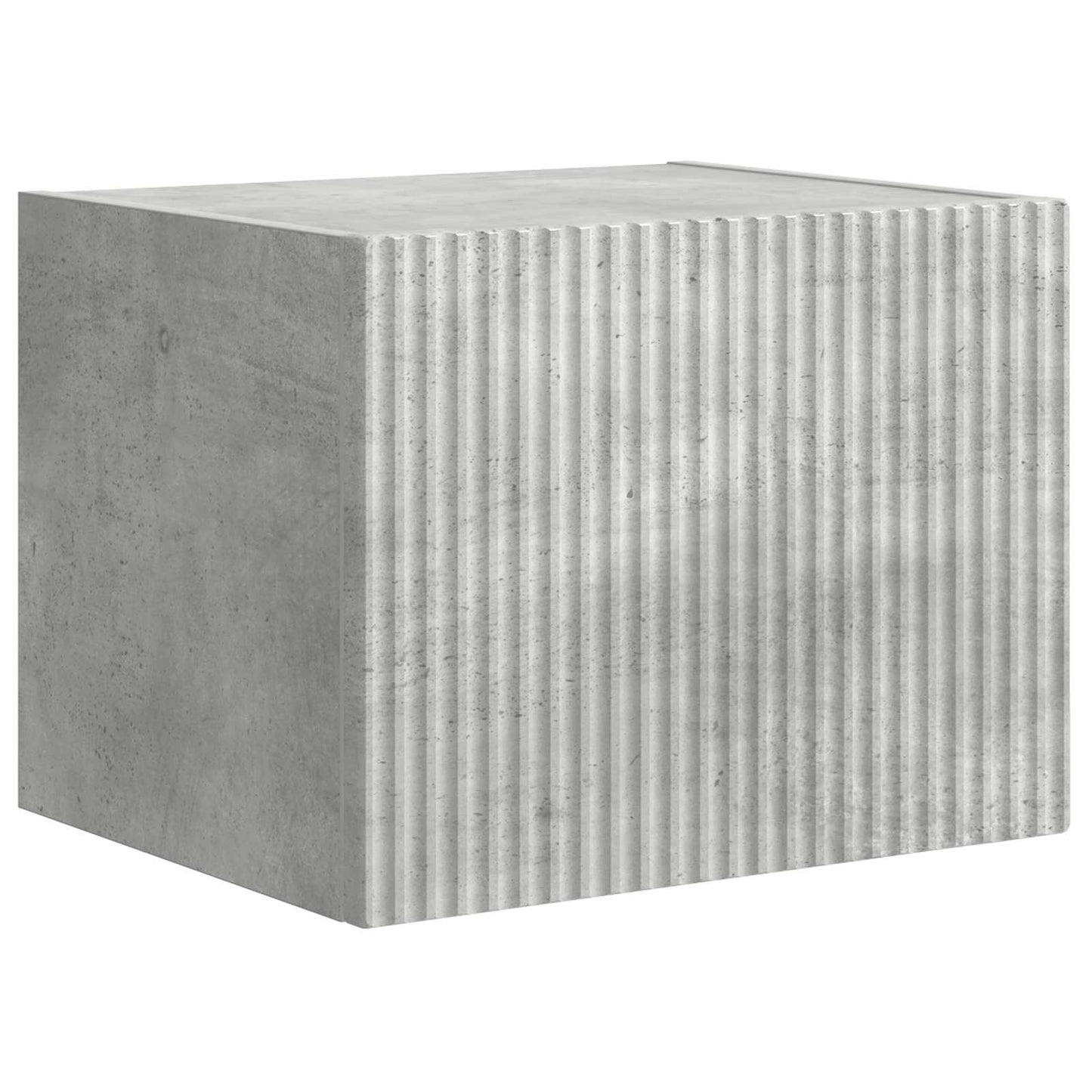 TV-Wandregal-Set Wandmontiert 6 pcs Beton Grau
