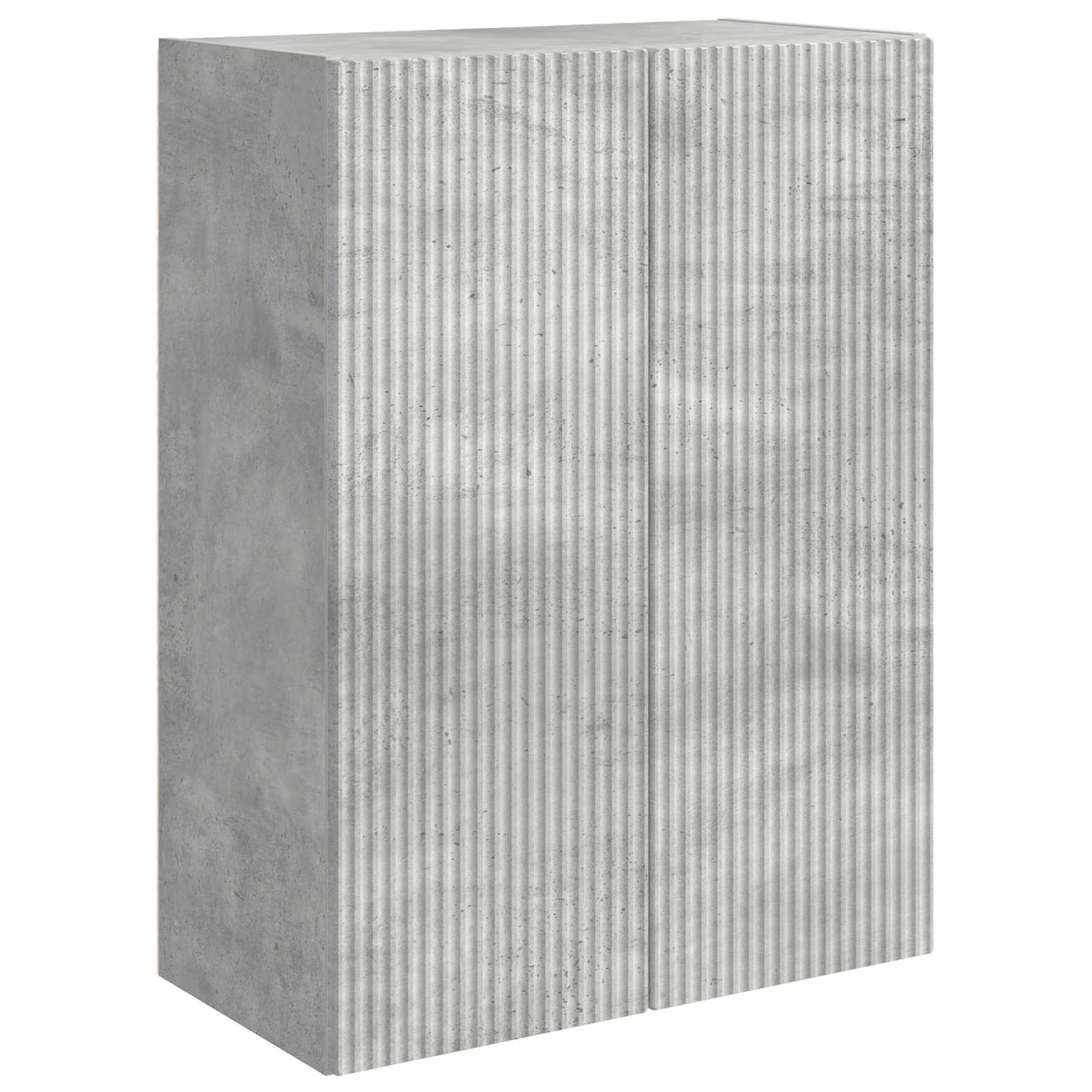 TV-Wandregal-Set Wandmontiert 6 pcs Beton Grau