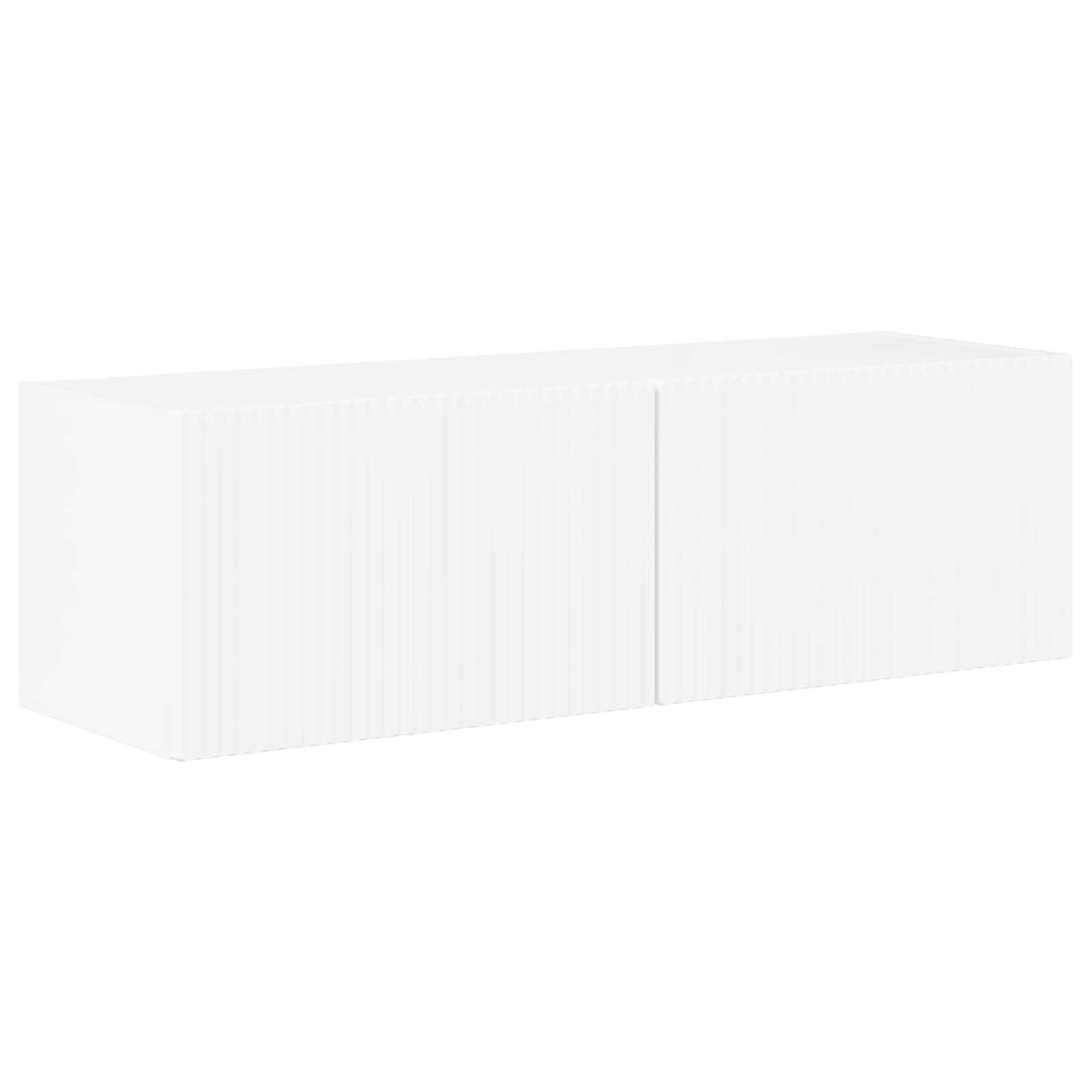 TV-Wandregal-Set Wandmontiert 6 pcs Hochglanz Weiß