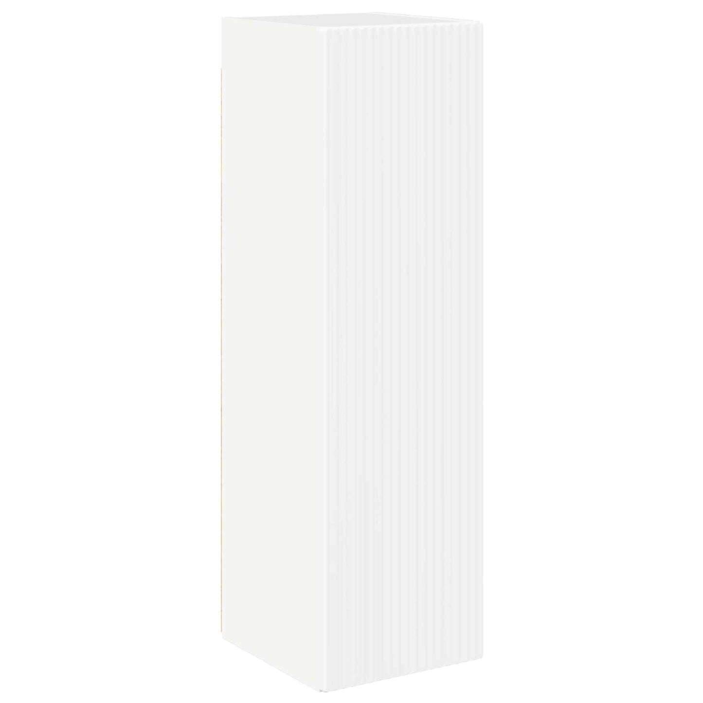 TV-Wandregal-Set Wandmontiert 6 pcs Hochglanz Weiß