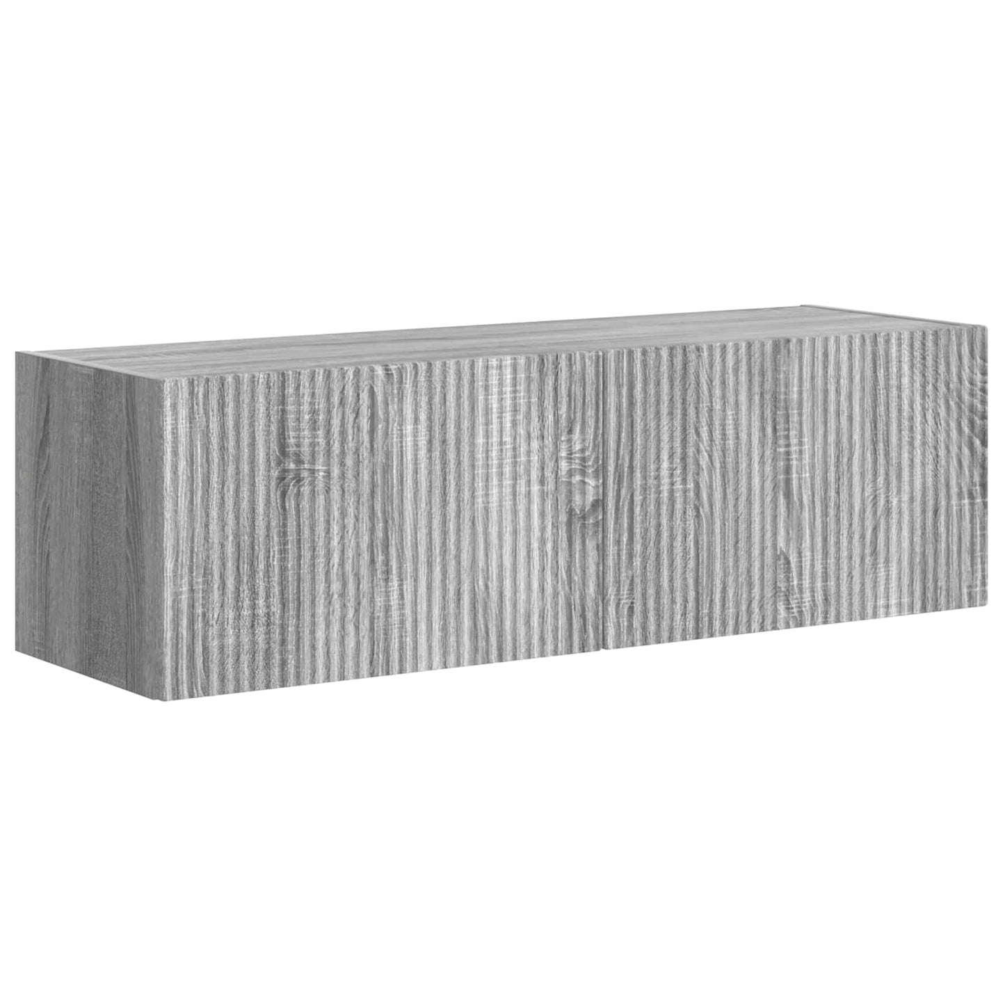 TV-Wandregal-Set Wandmontiert 6 pcs Graues Sonoma