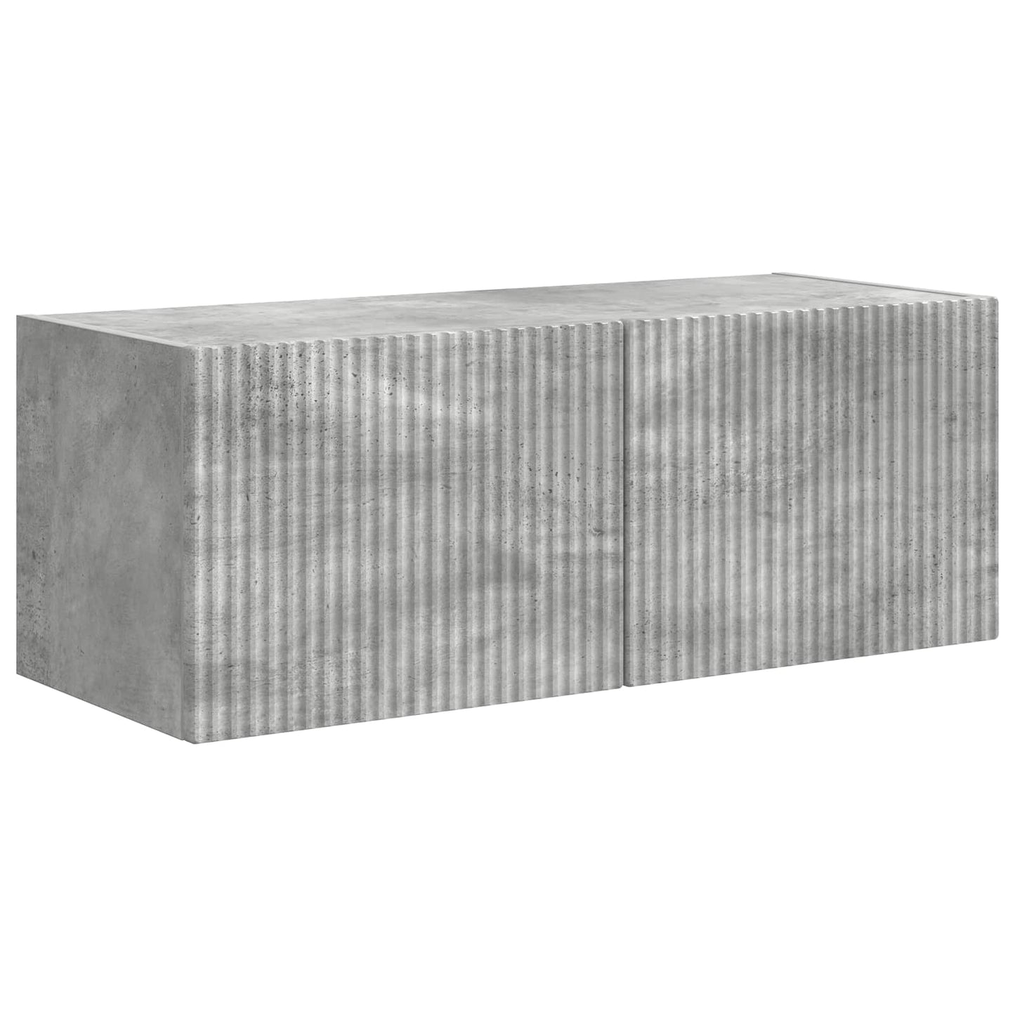 TV-Schrankset Wandmontiert 3 pcs Beton Grau Holzwerkstoff