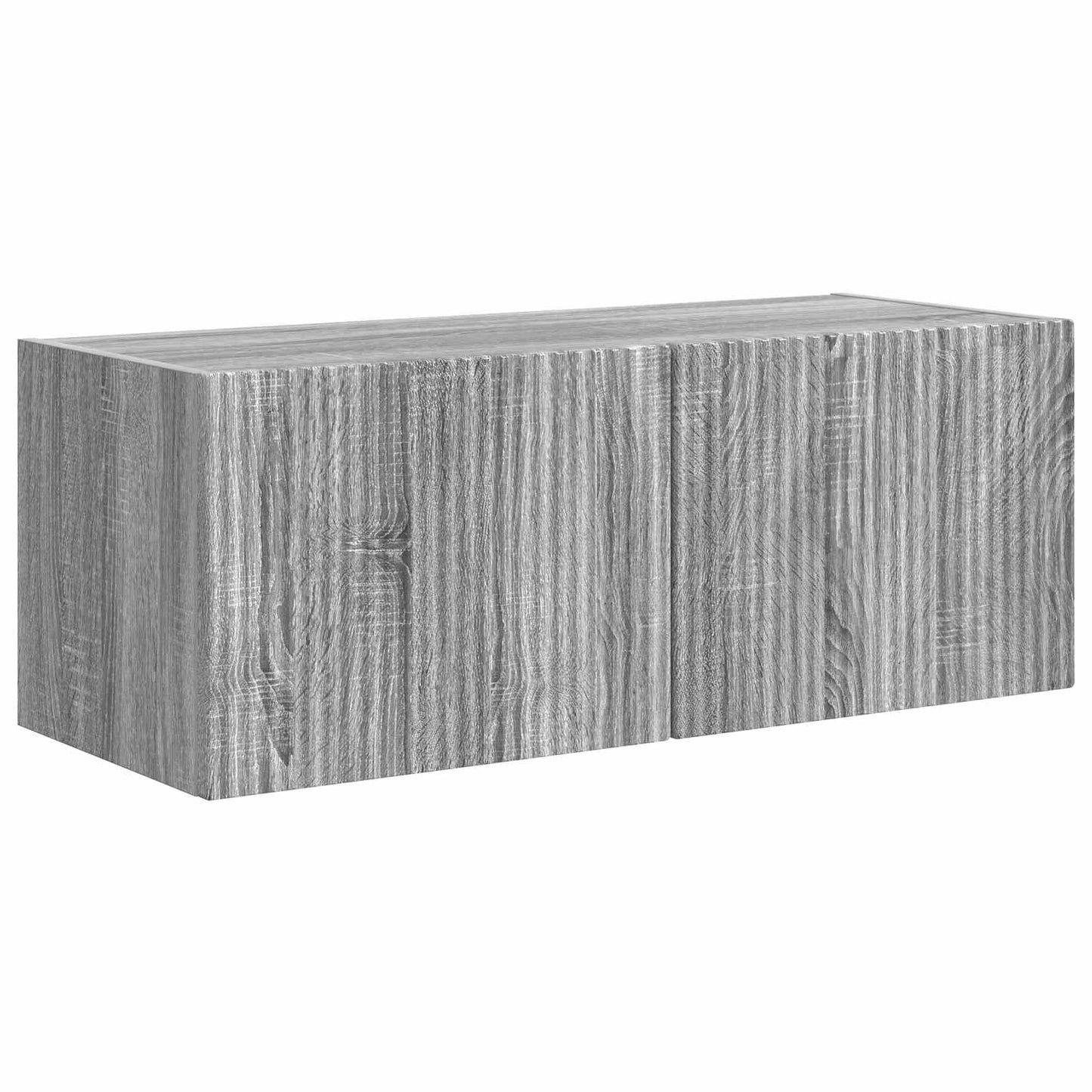 TV-Schrankset Wandmontiert 3 pcs Graues Sonoma Holzwerkstoff