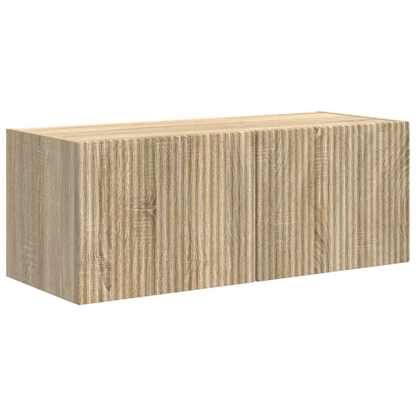 TV-Schrankset Wandmontiert 3 pcs Sonoma-Eiche Holzwerkstoff