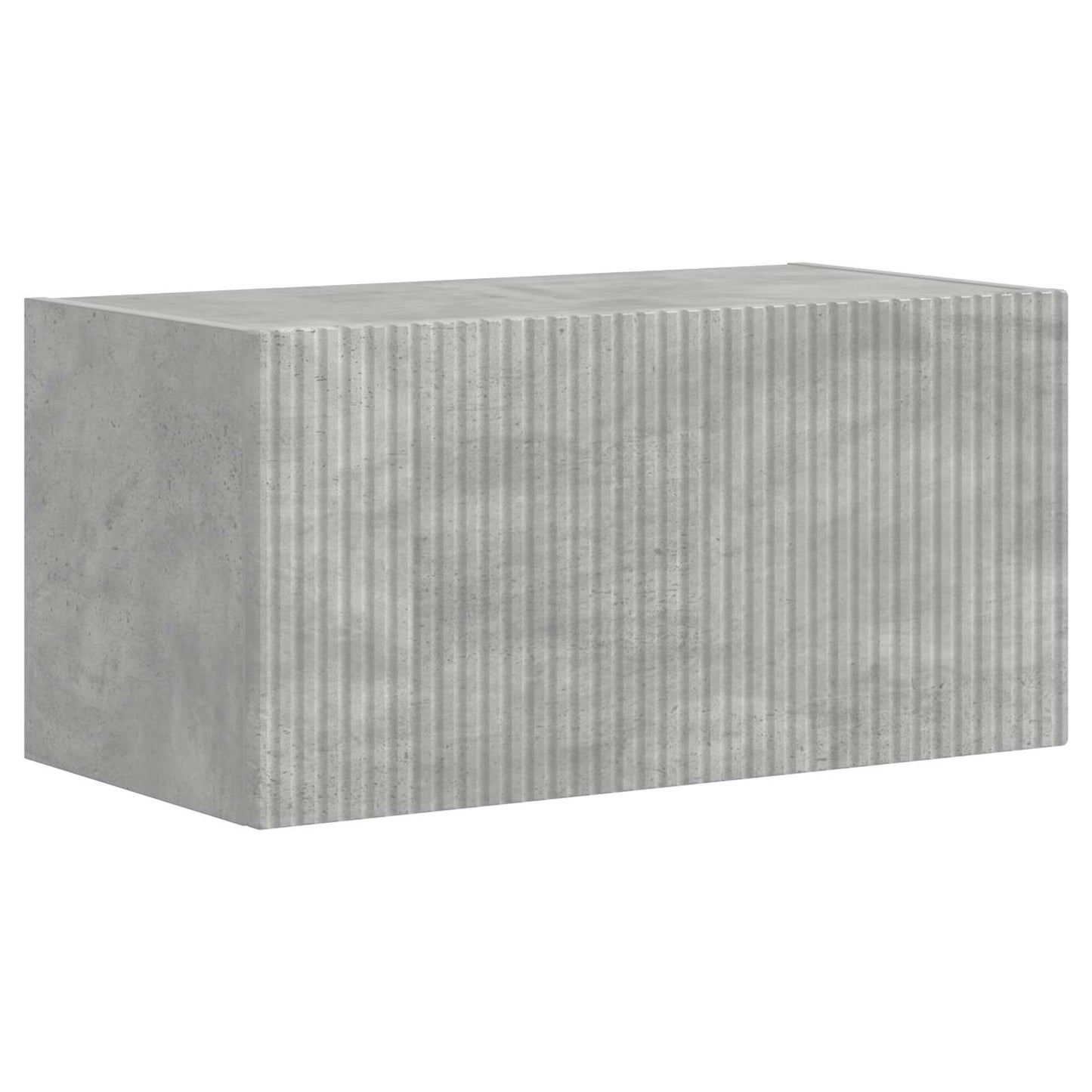TV-Schrankset Wandmontiert 4 pcs Beton Grau Holzwerkstoff