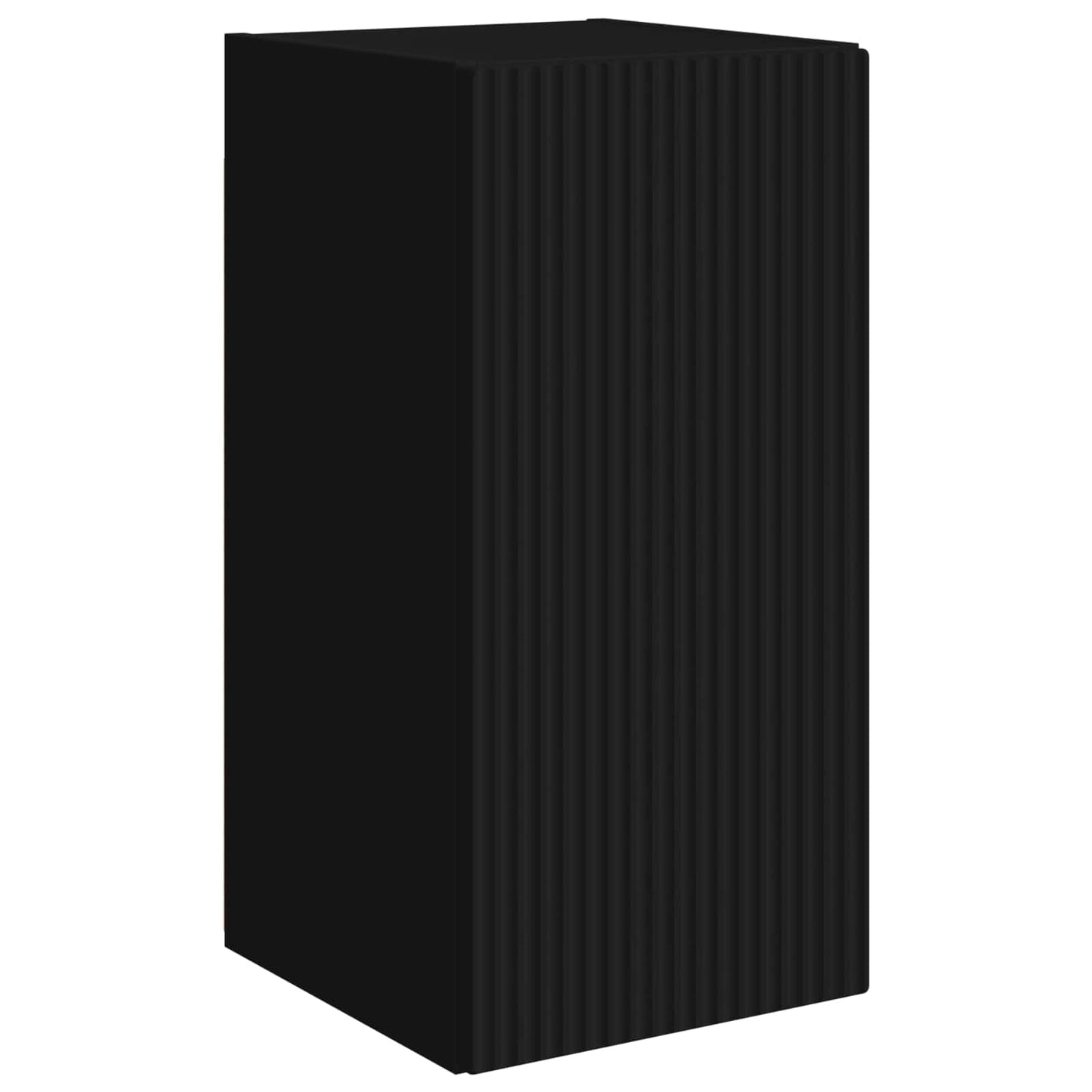 TV-Schrankset Wandmontiert 6 pcs Schwarz Holzwerkstoff