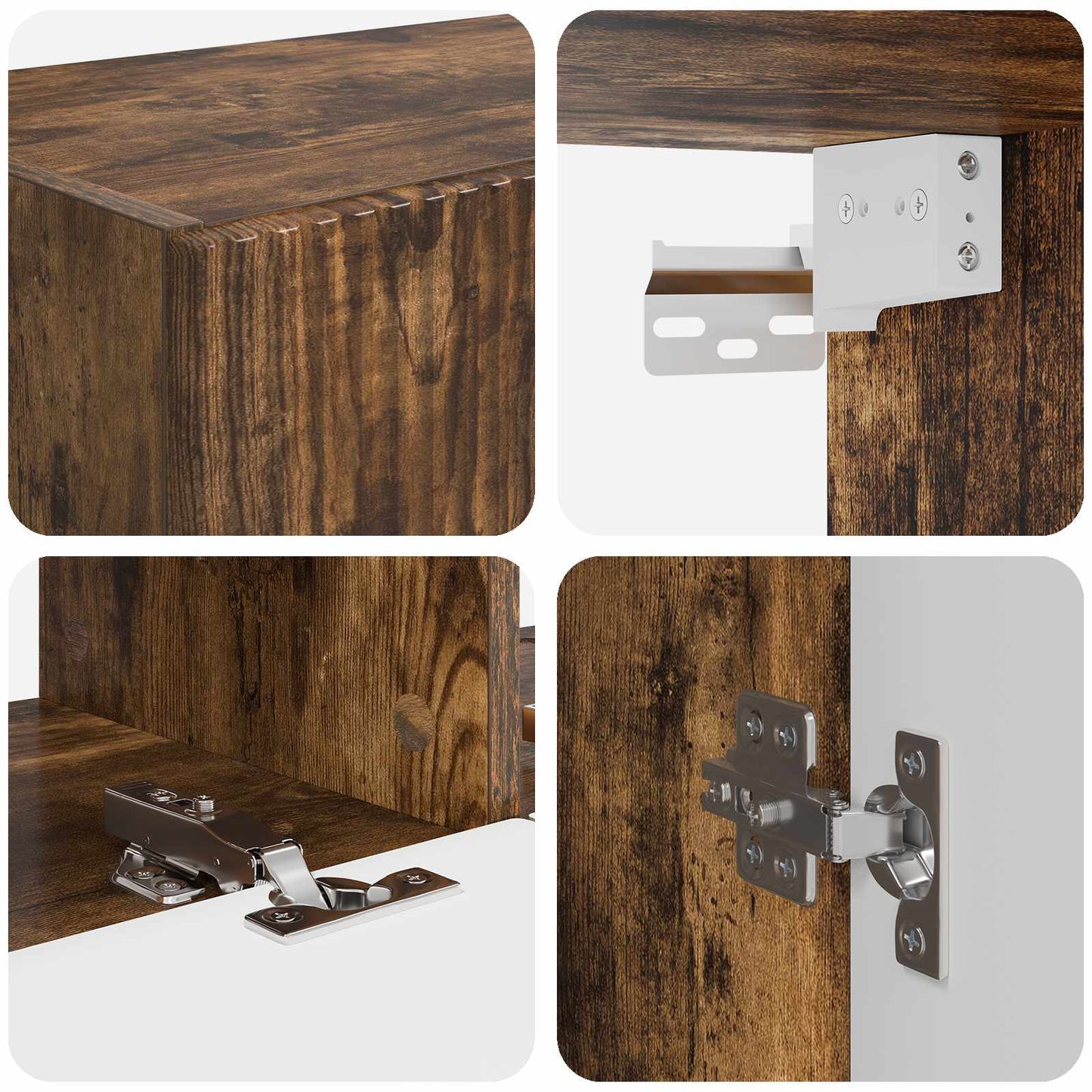 TV-Schrankset 6 pcs Geräucherte Eiche Holzwerkstoff