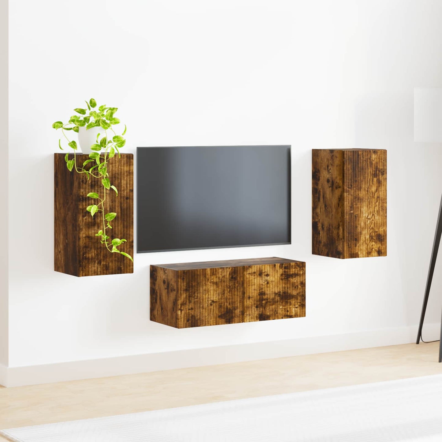 TV-Schrankset 6 pcs Geräucherte Eiche Holzwerkstoff