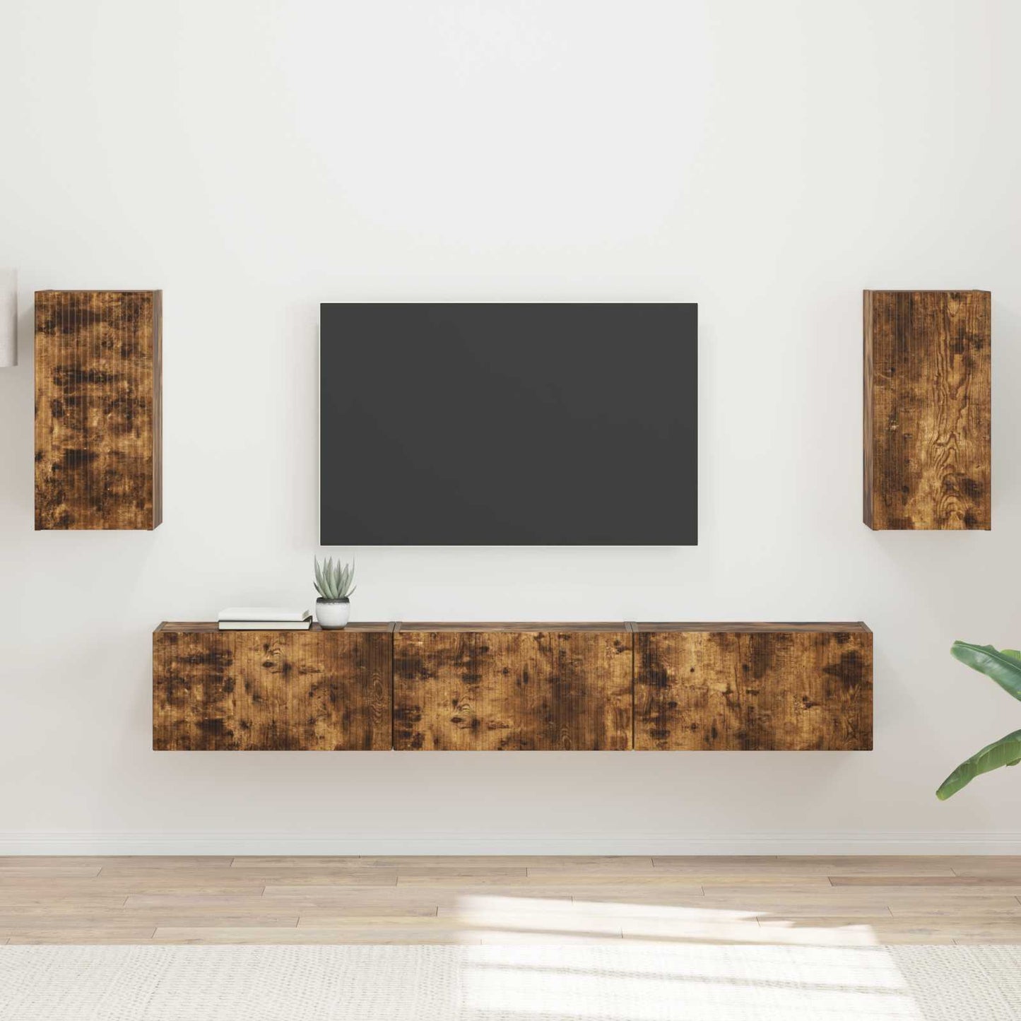 TV-Schrankset 5 pcs Geräucherte Eiche Holzwerkstoff