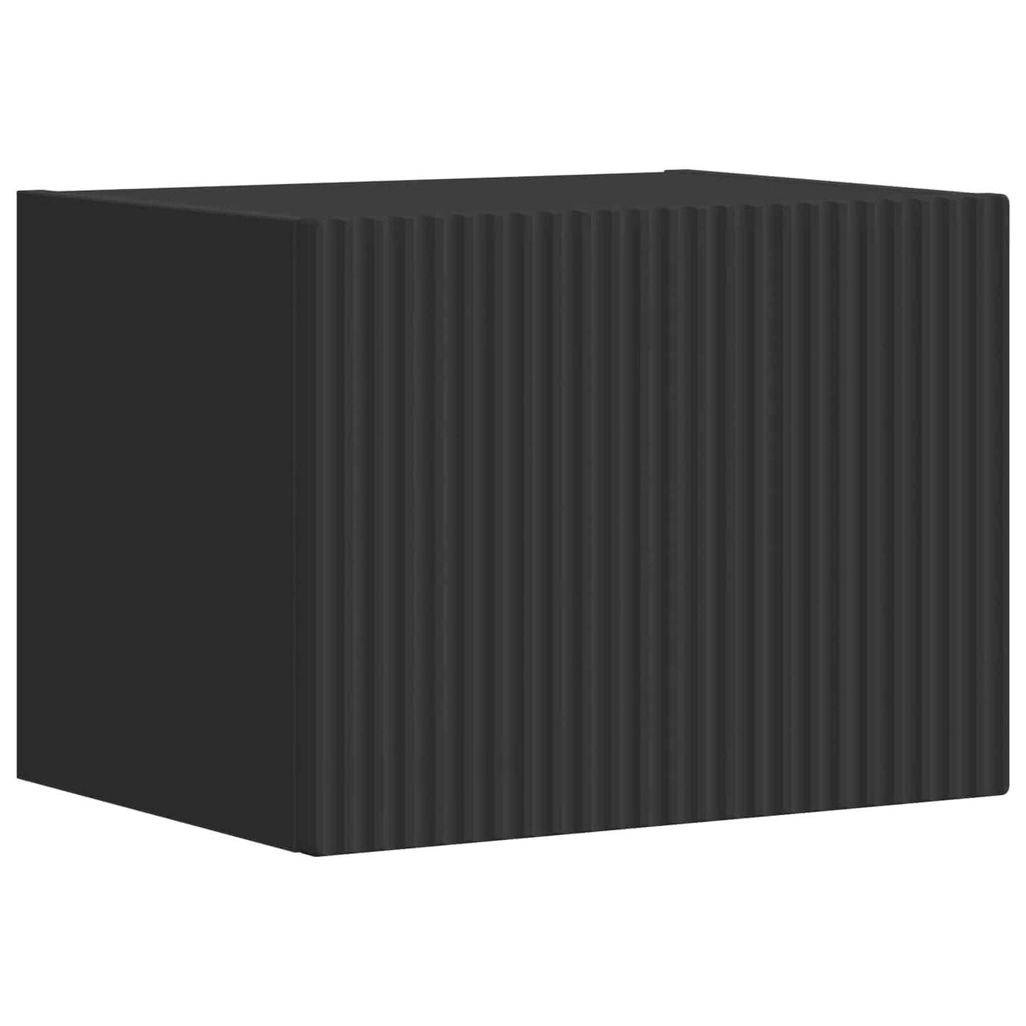 TV-Schrankset Wandmontiert 5 pcs Schwarz Holzwerkstoff