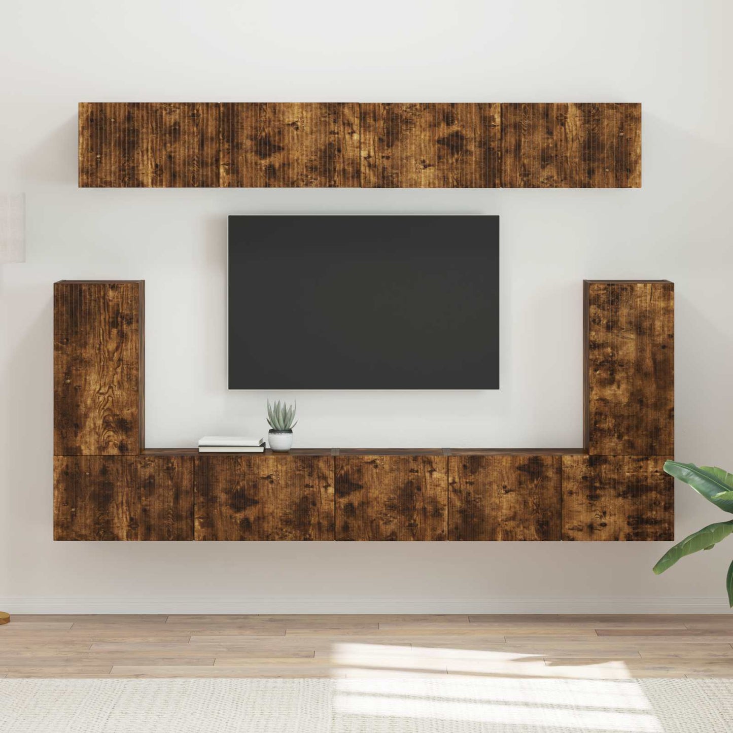 TV-Schrankset 5 pcs Geräucherte Eiche Holzwerkstoff