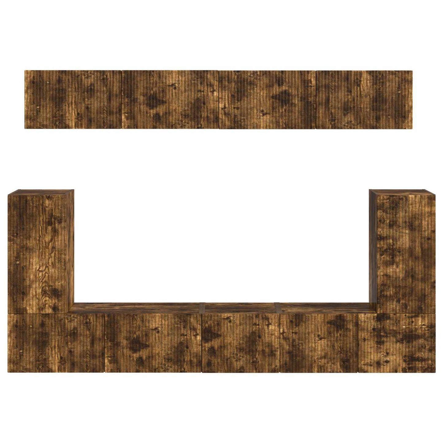 TV-Schrankset 5 pcs Geräucherte Eiche Holzwerkstoff