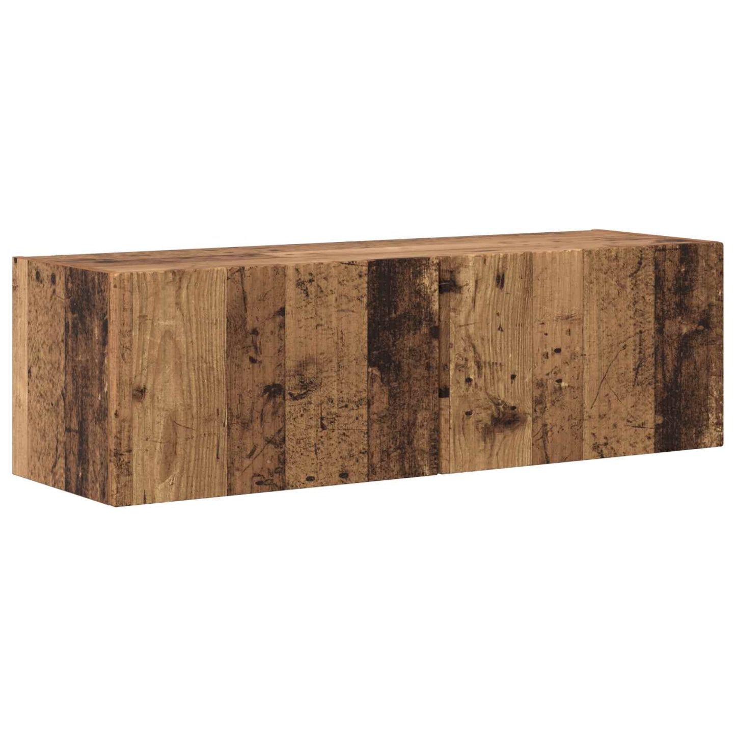 TV-Schrankset Wandmontiert 5 pcs Altholz Holzwerkstoff
