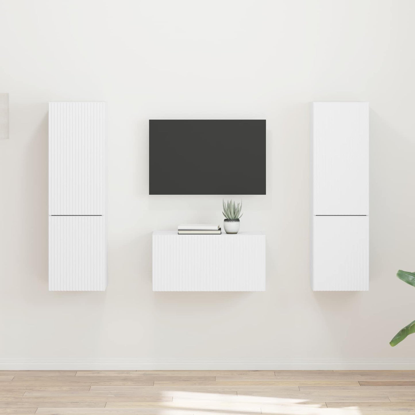 TV-Schrankset 5 pcs Weiß Holzwerkstoff