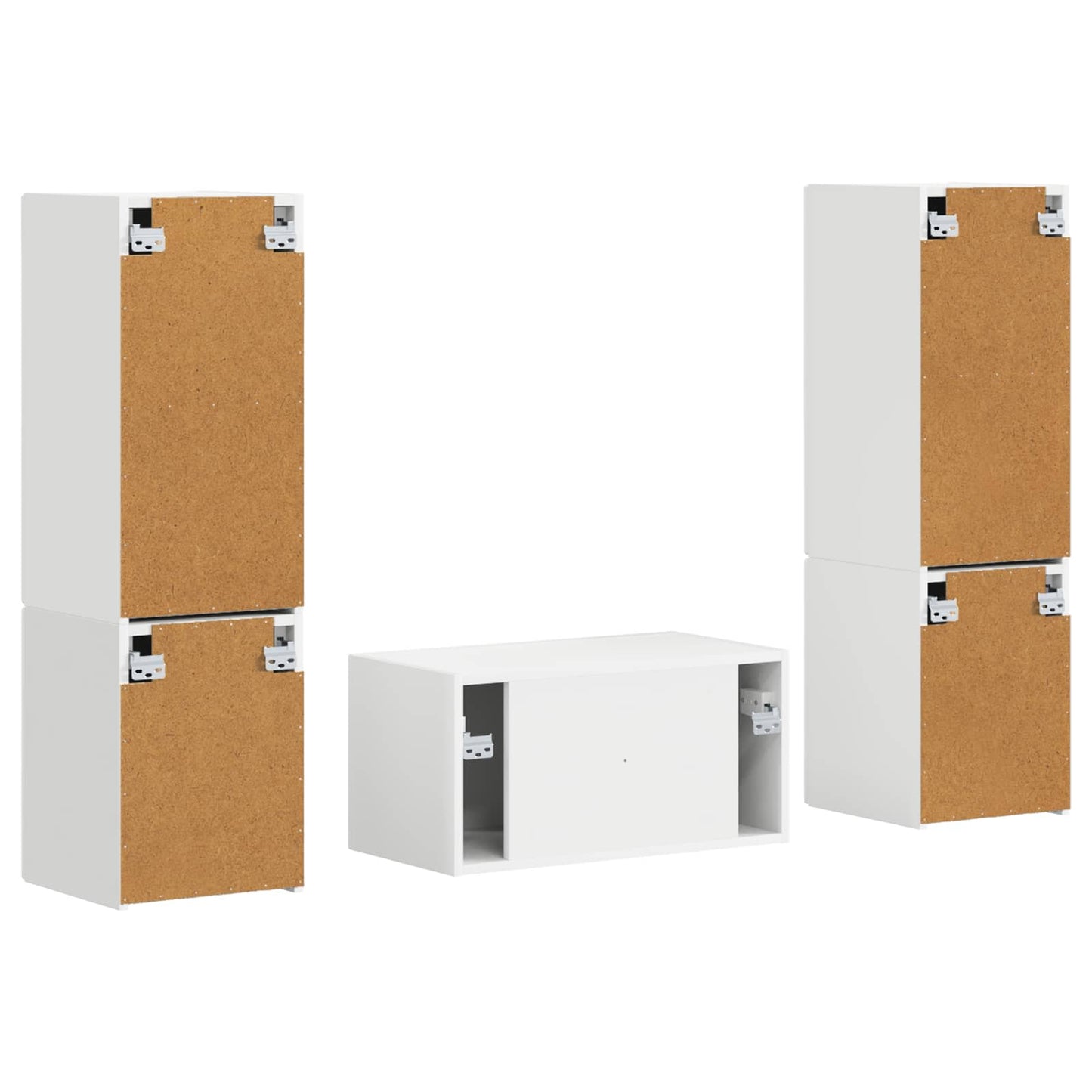 TV-Schrankset 5 pcs Weiß Holzwerkstoff