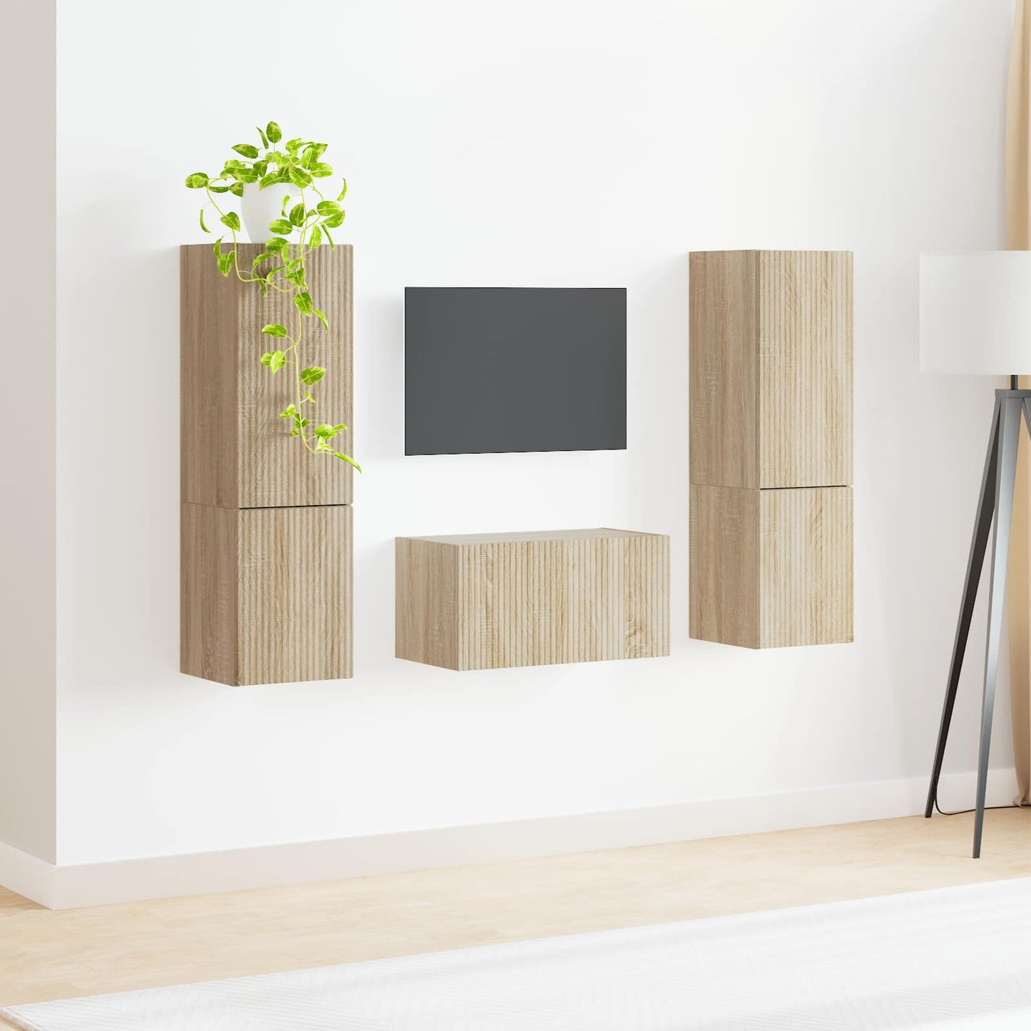 TV-Schrankset 5 pcs Sonoma-Eiche Holzwerkstoff