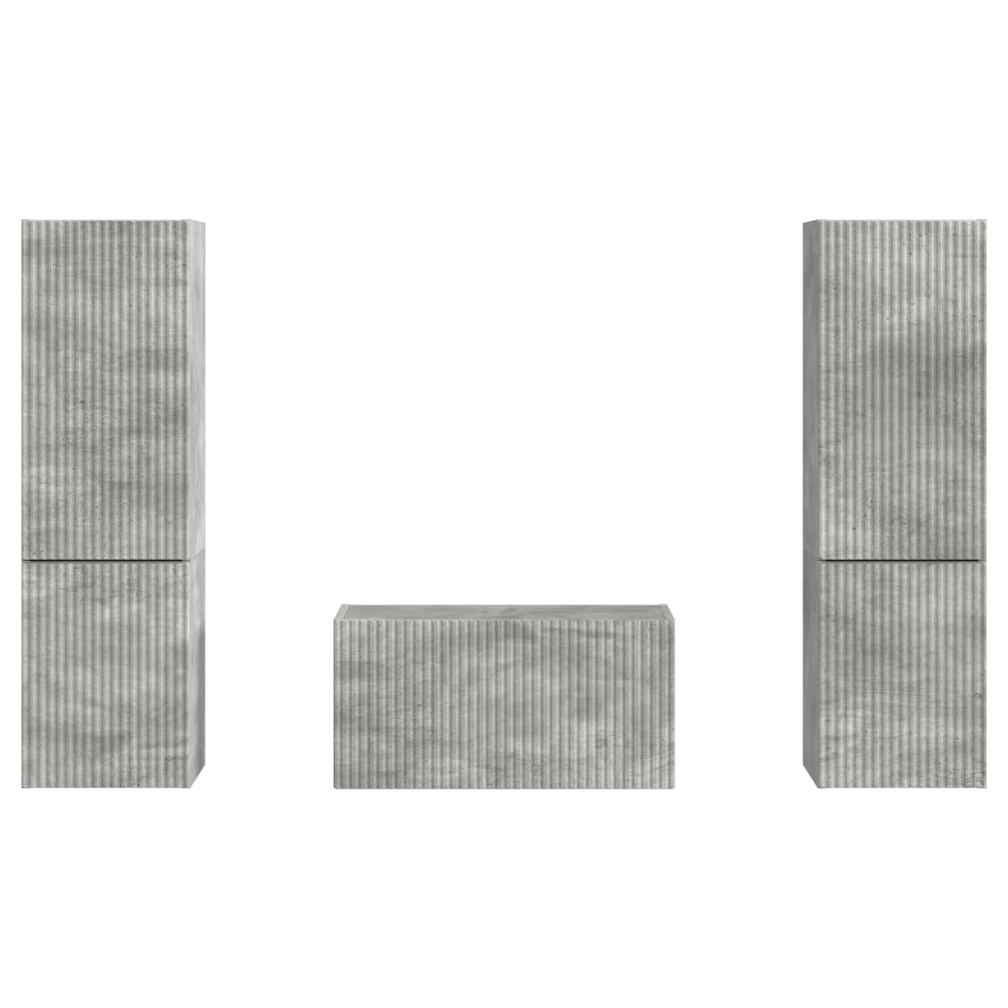 TV-Schrankset 5 pcs Beton Grau Holzwerkstoff