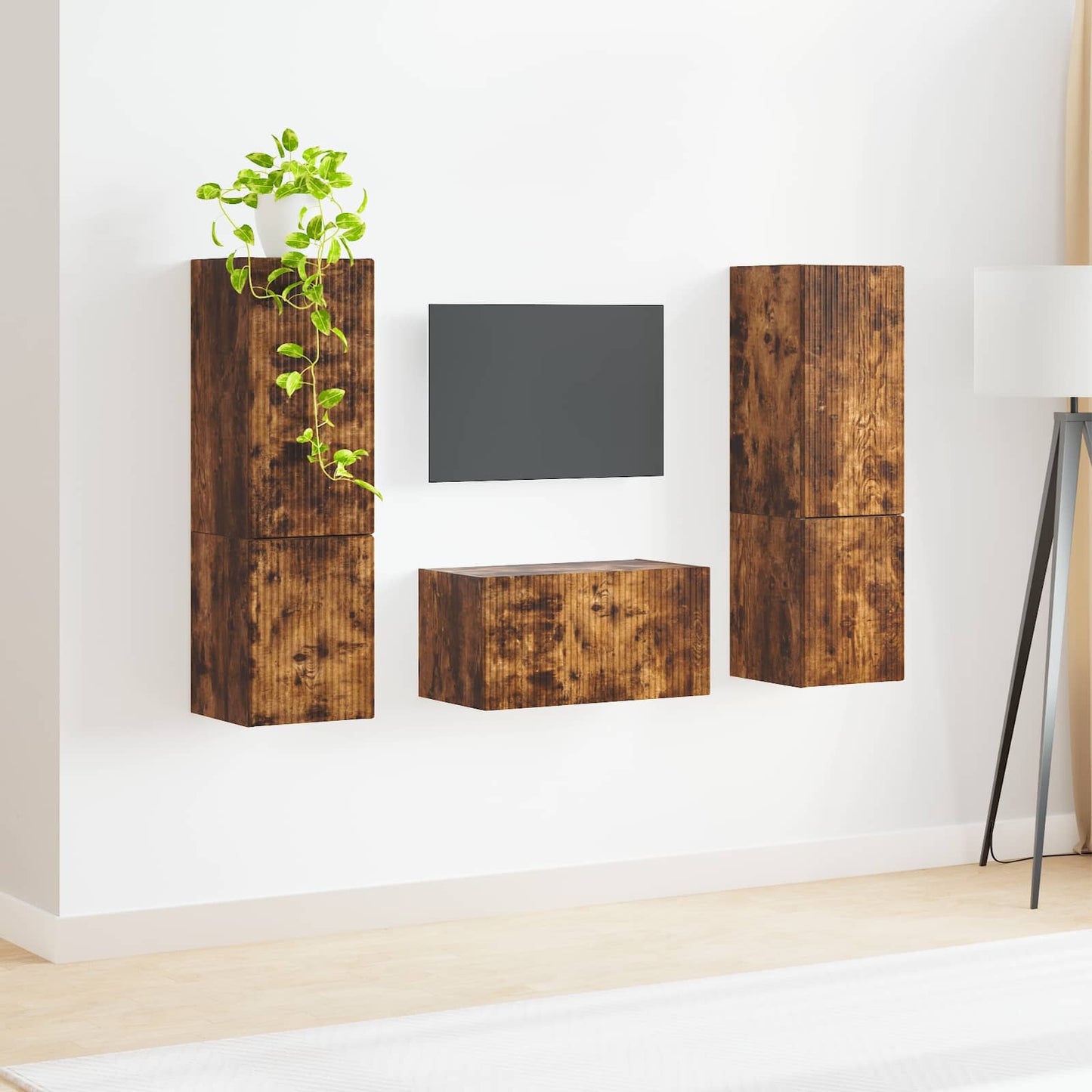 TV-Schrankset 5 pcs Geräucherte Eiche Holzwerkstoff