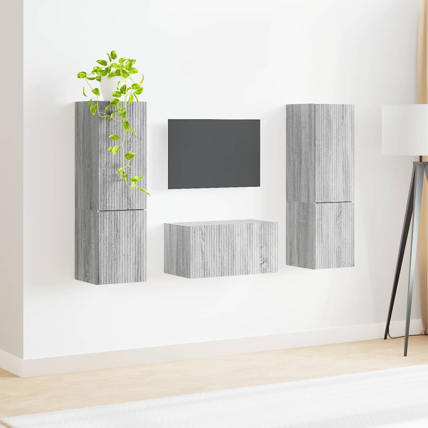 TV-Schrankset 5 pcs Graues Sonoma Holzwerkstoff
