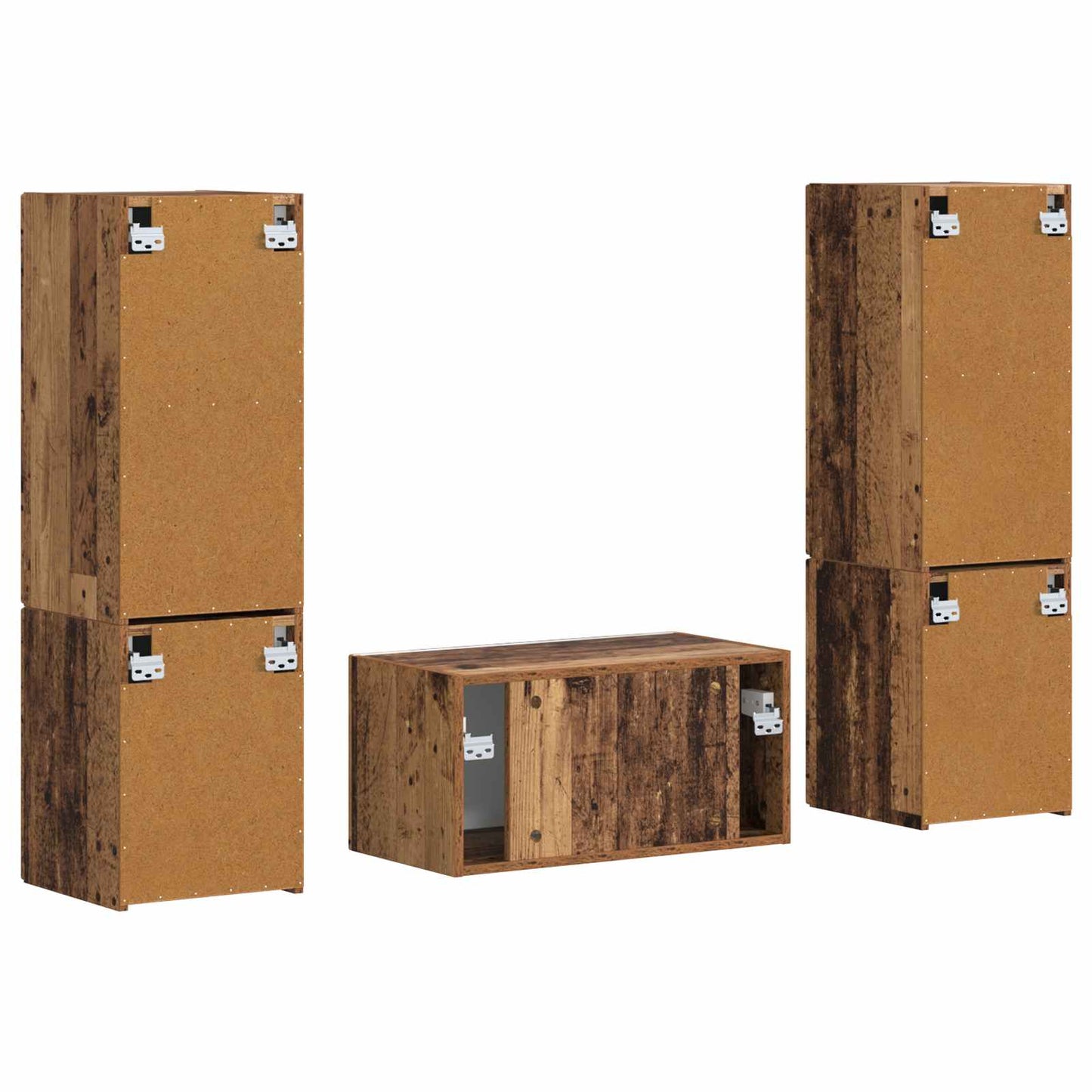 TV-Schrankset 5 pcs Altholz Holzwerkstoff