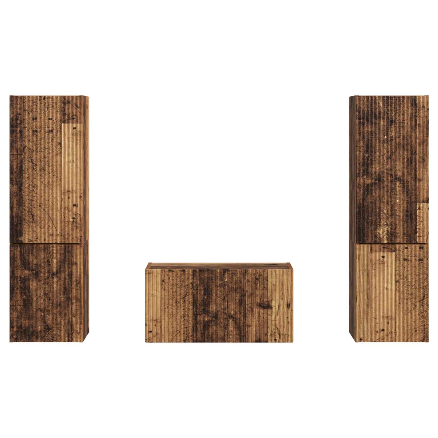 TV-Schrankset 5 pcs Altholz Holzwerkstoff