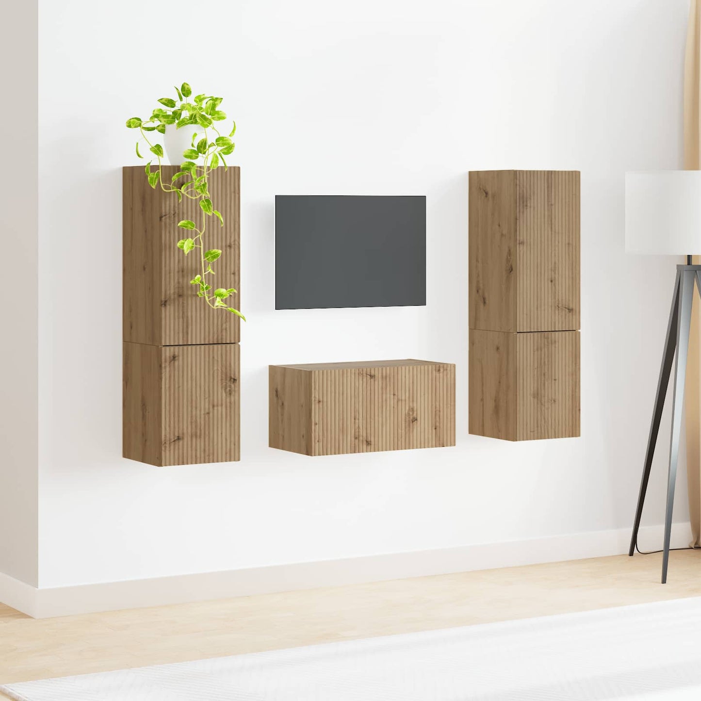 TV-Schrankset 5 pcs Artisan-Eiche Holzwerkstoff