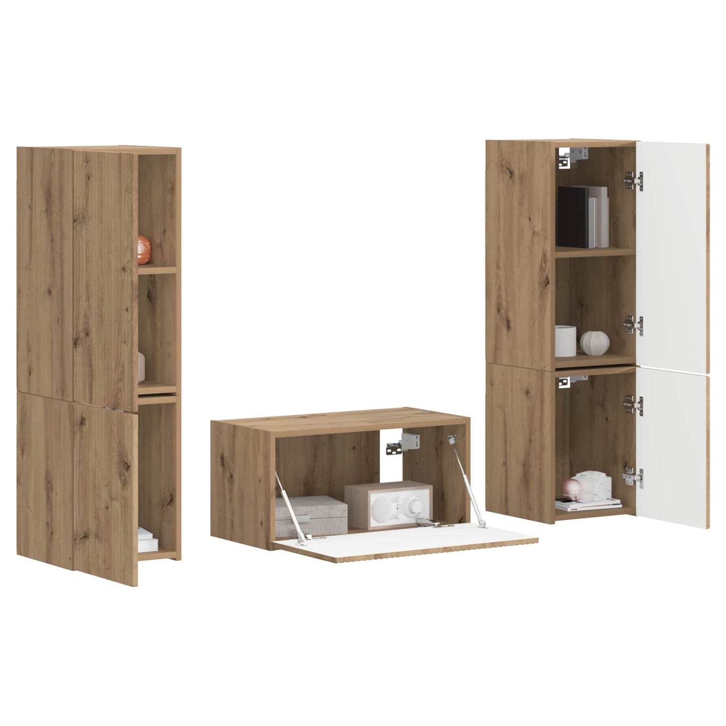 TV-Schrankset 5 pcs Artisan-Eiche Holzwerkstoff