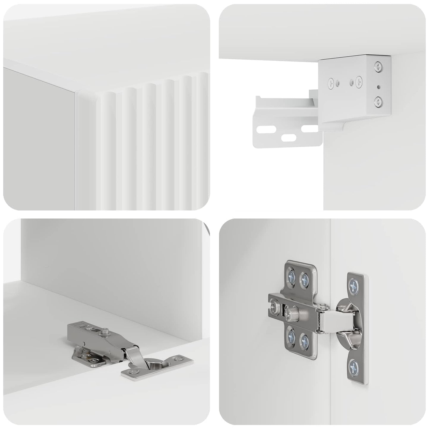 TV-Schrankset 6 pcs Weiß Holzwerkstoff