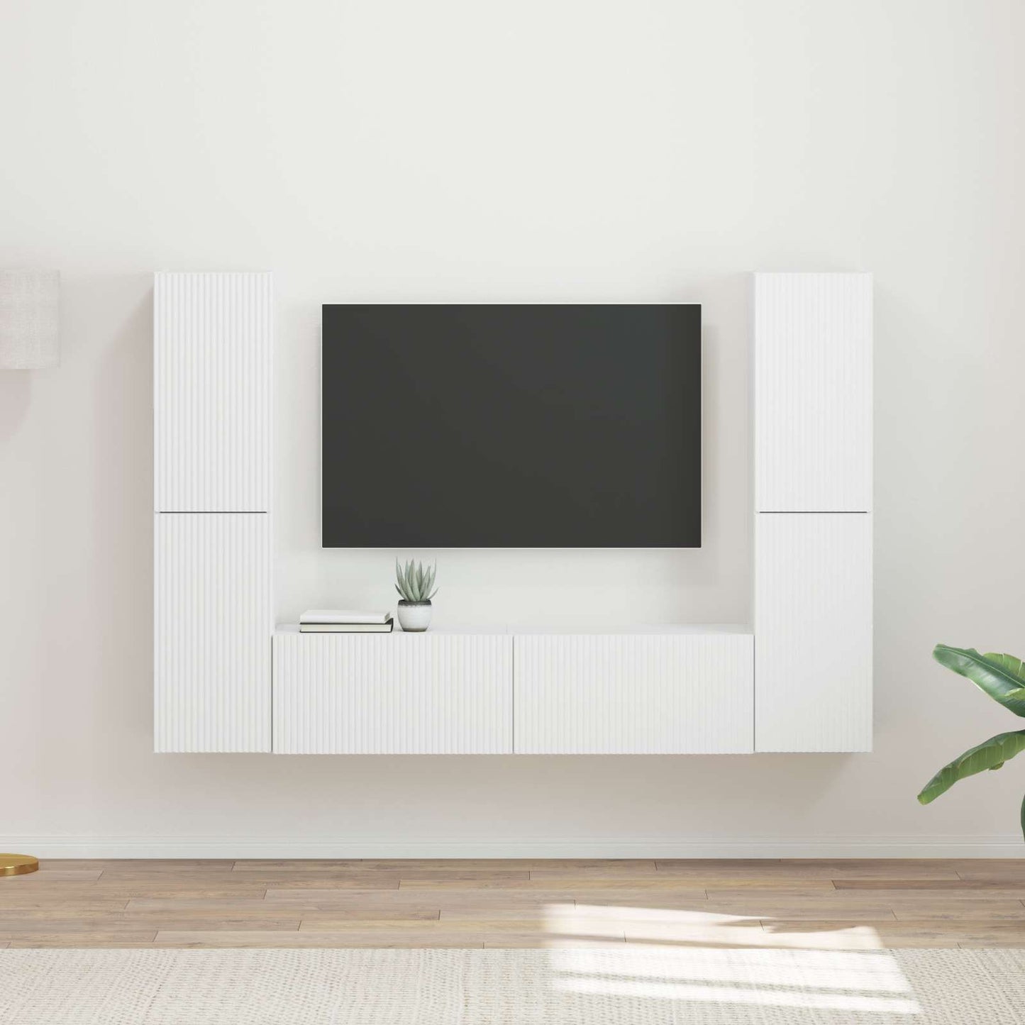 TV-Schrankset 6 pcs Weiß Holzwerkstoff