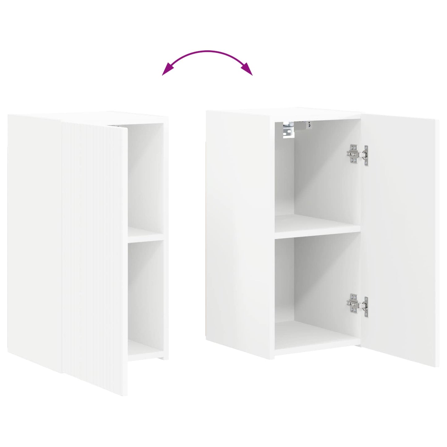 TV-Schrankset 6 pcs Weiß Holzwerkstoff