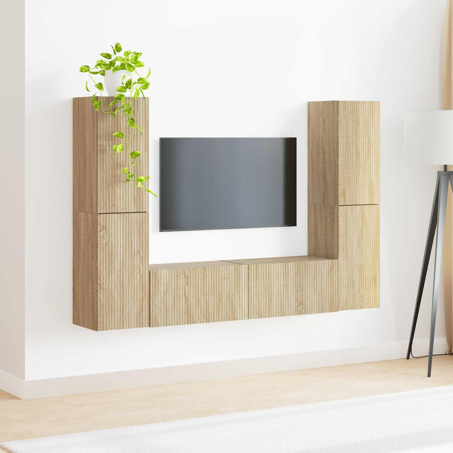 TV-Schrankset 6 pcs Sonoma-Eiche Holzwerkstoff