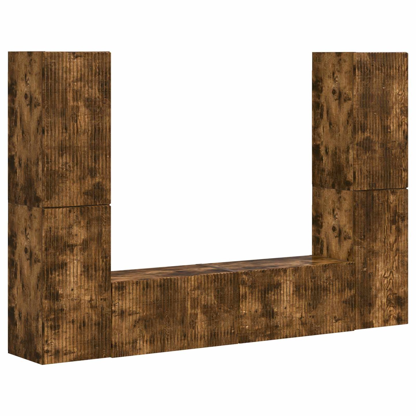 TV-Schrankset 6 pcs Geräucherte Eiche Holzwerkstoff