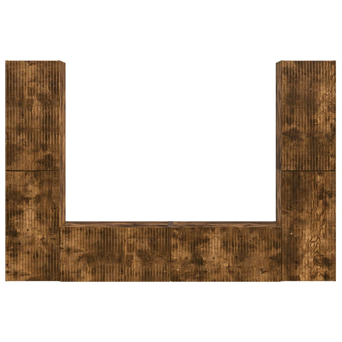 TV-Schrankset 6 pcs Geräucherte Eiche Holzwerkstoff