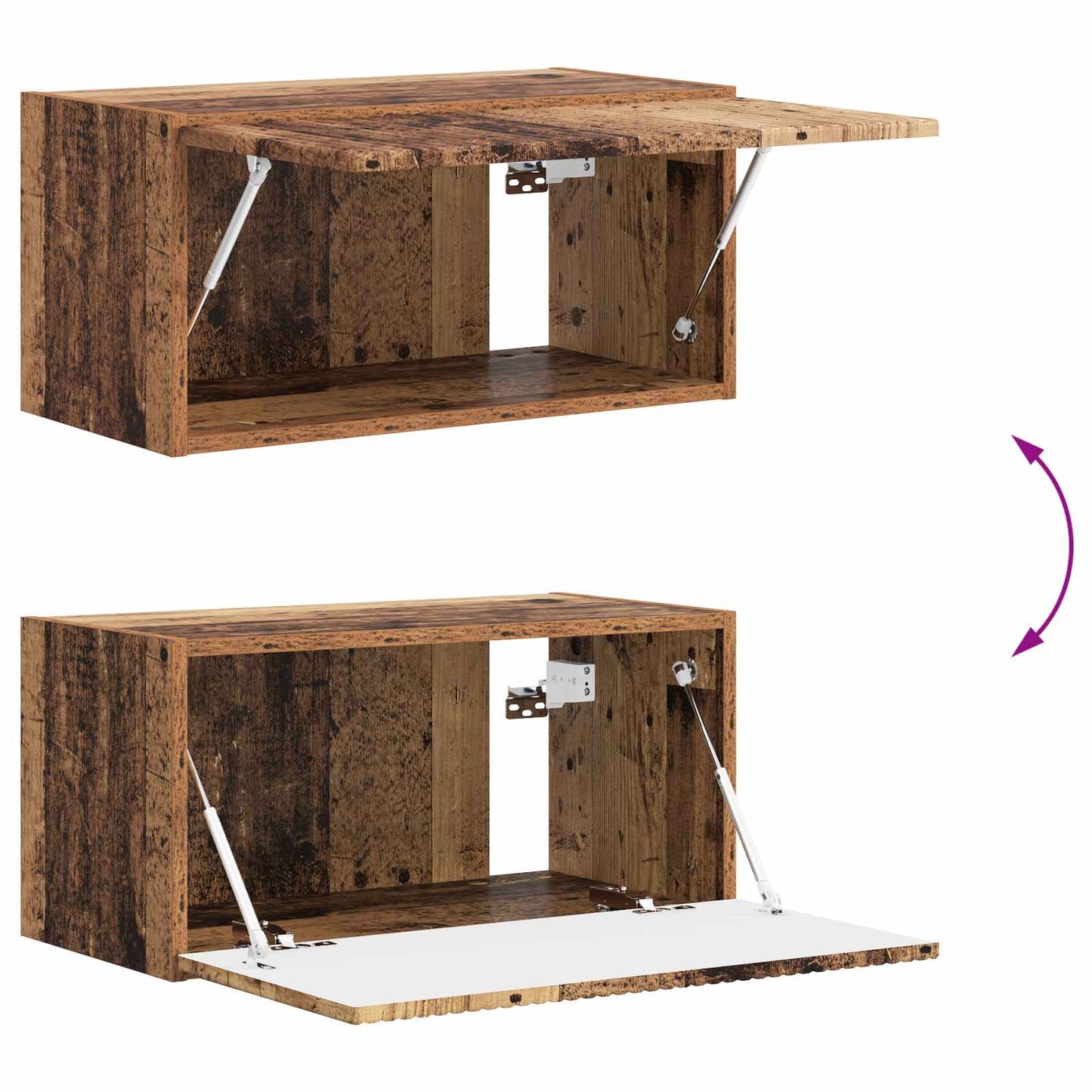 TV-Schrankset 6 pcs Altholz Holzwerkstoff